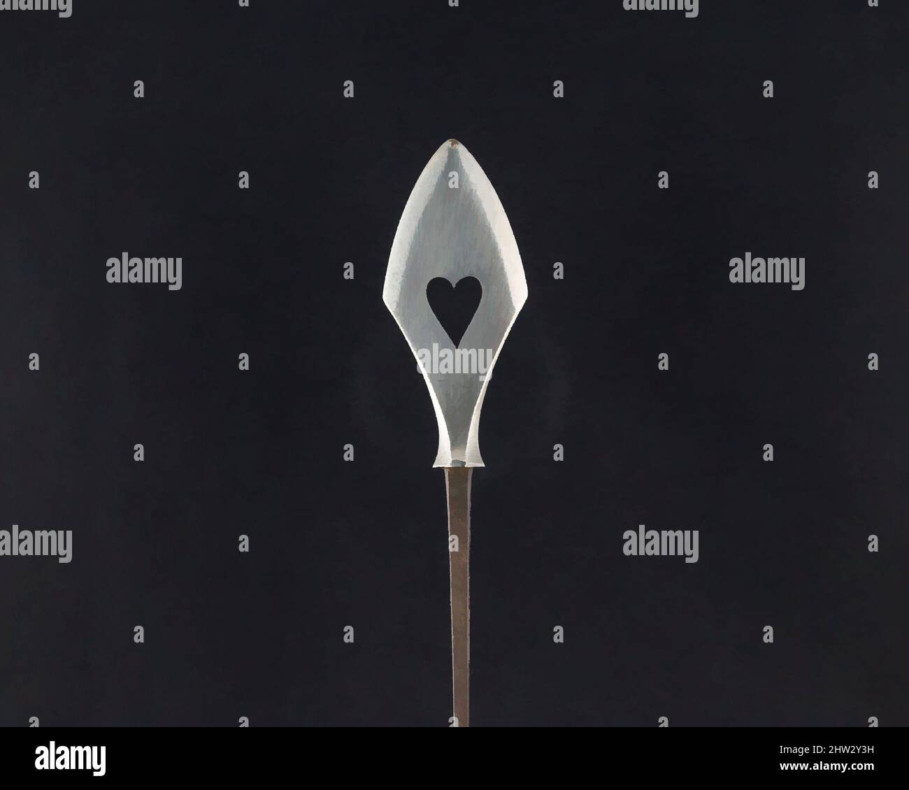 Art inspiré par Arrowhead (Yanonē), 18th siècle, japonais, acier, L. 10 po. (25,4 cm) ; L. de la tête 2 1/2 po. (6,4 cm) ; avec 1 po (2,5 cm) ; poids 1,1 oz (31,2 g), matériel de tir à l'arc - pointes de flèches, oeuvres classiques modernisées par Artotop avec un peu de modernité. Formes, couleur et valeur, impact visuel accrocheur sur l'art émotions par la liberté d'œuvres d'art d'une manière contemporaine. Un message intemporel qui cherche une nouvelle direction créative. Artistes qui se tournent vers le support numérique et créent le NFT Artotop Banque D'Images