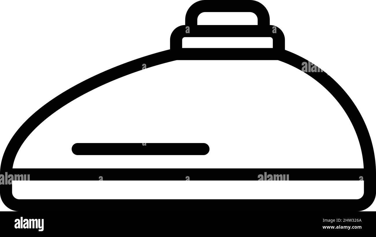 Vecteur de contour de l'icône du réservoir de carburant de vélo. Équipement de motard. Pièce du moteur Illustration de Vecteur