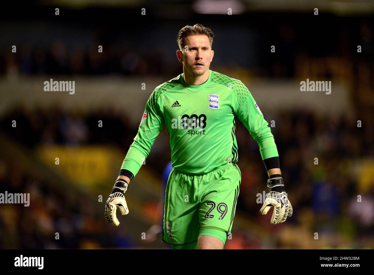 Gardien de but Tomasz Kuszczak. Wolverhampton Wanderers / Birmingham City à Molineux 24/02/2017 - Sky Bet Championship Banque D'Images