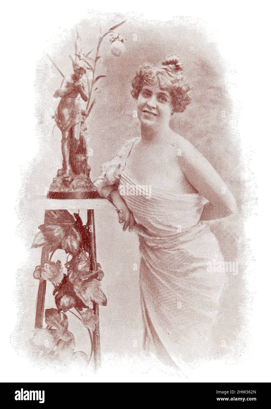 Portrait de Mademoiselle de Rycke. Image du magazine de théâtre franco-allemand illustré « Das Album », 1898. Banque D'Images