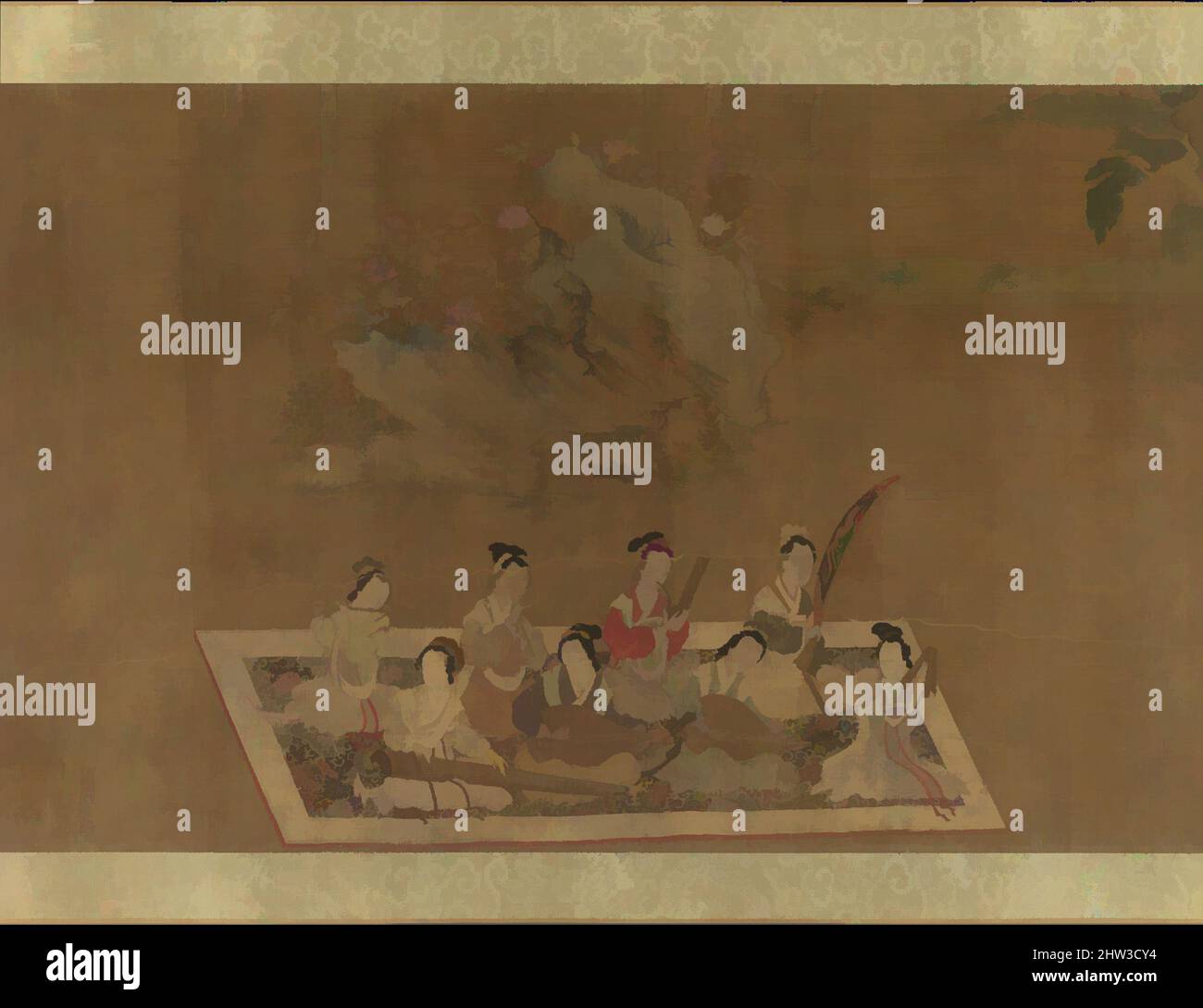 Art inspiré par 明, 佚名, 蘇蕙璇璣圖, 卷, Lady su hui et son verset Puzzle, dynastie Ming (1368–1644), 16th Century, Chine, Handscroll; Encre et couleur sur soie, image: 10 1/16 po. X 10 pi. 2 3/4 po (25,6 x 311,8 cm), peintures, dans le style de Qiu Ying (chinois, ca. 1495–1552), cette scène apparaît, oeuvres classiques modernisées par Artotop avec une touche de modernité. Formes, couleur et valeur, impact visuel accrocheur sur l'art émotions par la liberté d'œuvres d'art d'une manière contemporaine. Un message intemporel qui cherche une nouvelle direction créative. Artistes qui se tournent vers le support numérique et créent le NFT Artotop Banque D'Images