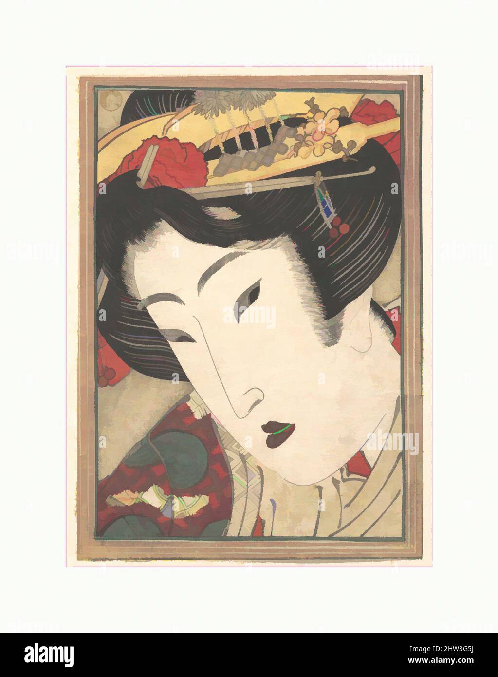 Art inspiré par Geisha rejeté de passions rafraîchies par Springtime Snow, époque Edo (1615–1868), 1824, Japon, imprimé en polychrome sur bois; Encre et couleur sur papier, H. 7 po. (17,8 cm) ; avec 5 po (12,7 cm), Prints, Keisai Eisen (japonais, 1790–1848), l'un des ukiyo-e les plus excentriques, oeuvres classiques modernisées par Artotop avec une touche de modernité. Formes, couleur et valeur, impact visuel accrocheur sur l'art émotions par la liberté d'œuvres d'art d'une manière contemporaine. Un message intemporel qui cherche une nouvelle direction créative. Artistes qui se tournent vers le support numérique et créent le NFT Artotop Banque D'Images