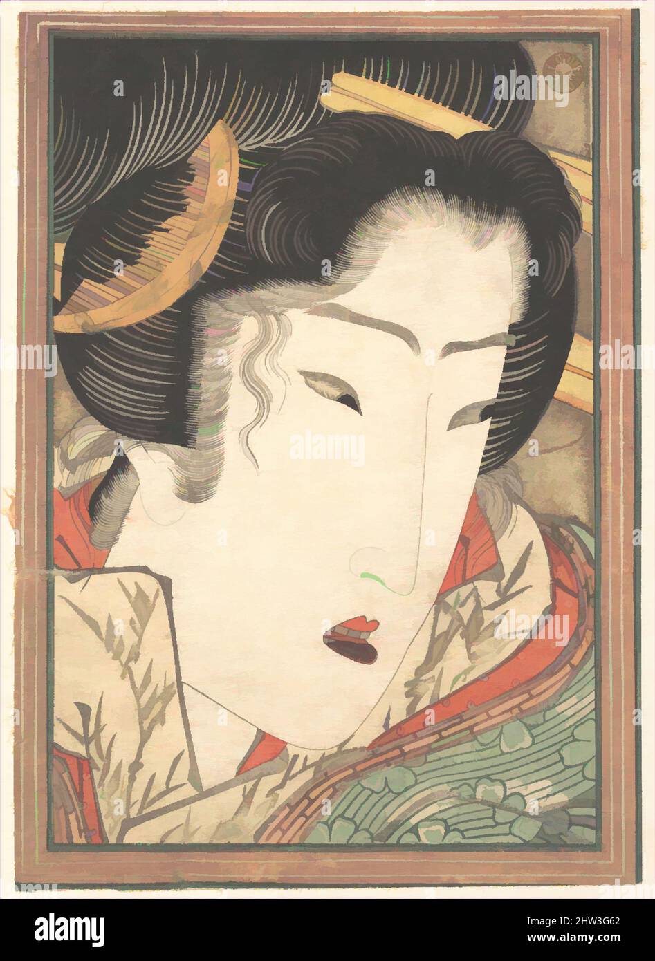 Art inspiré par Geisha rejeté de passions rafraîchies par Springtime Snow, époque Edo (1615–1868), 1824, Japon, imprimé en polychrome sur bois; Encre et couleur sur papier, H. 7 po. (17,8 cm) ; avec 5 po (12,7 cm), Prints, Keisai Eisen (japonais, 1790–1848), l'un des ukiyo-e les plus excentriques, oeuvres classiques modernisées par Artotop avec une touche de modernité. Formes, couleur et valeur, impact visuel accrocheur sur l'art émotions par la liberté d'œuvres d'art d'une manière contemporaine. Un message intemporel qui cherche une nouvelle direction créative. Artistes qui se tournent vers le support numérique et créent le NFT Artotop Banque D'Images