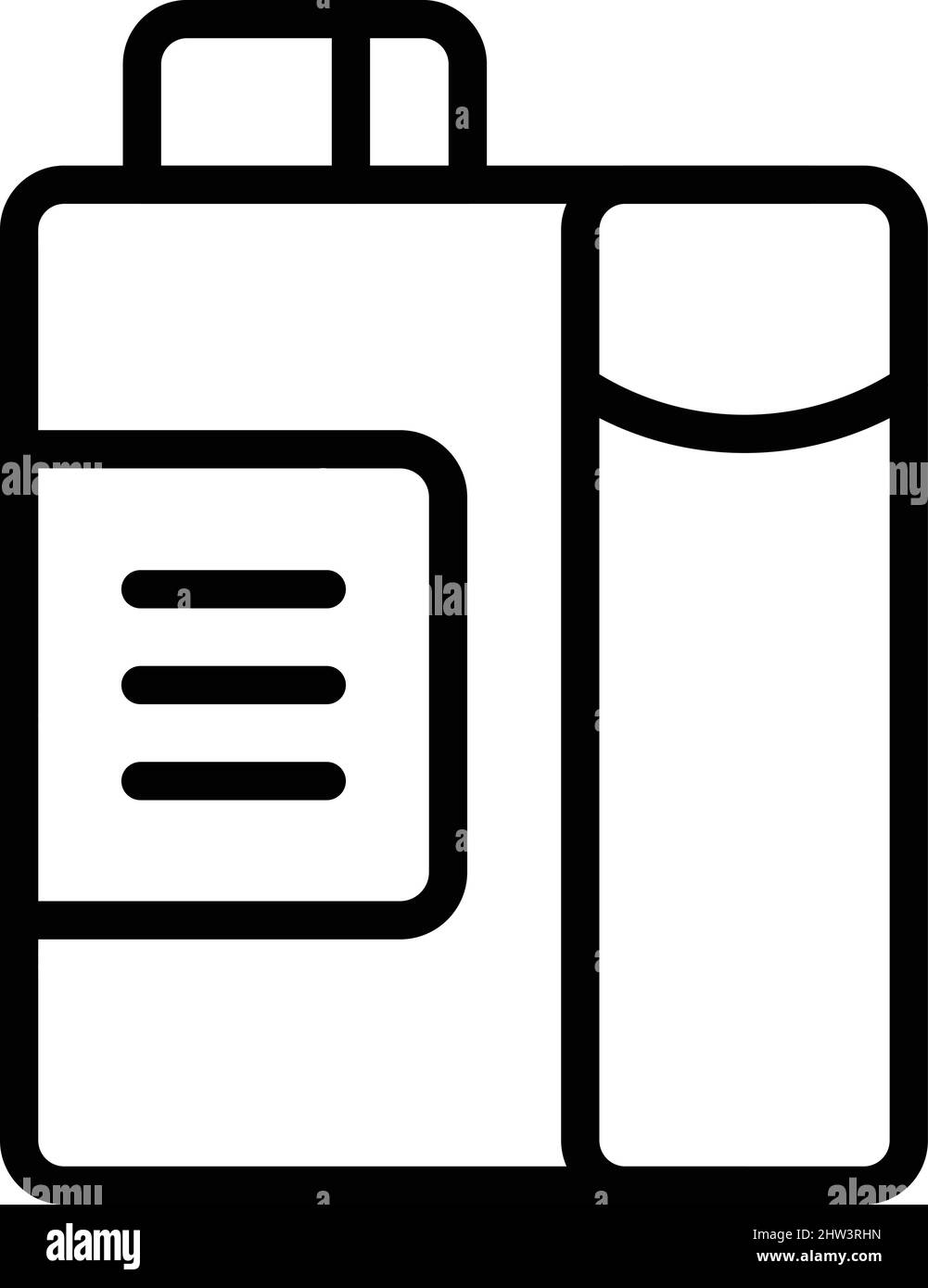 Voir le vecteur de contour de l'icône de lait. Plante végétale. Soja alimentaire Illustration de Vecteur