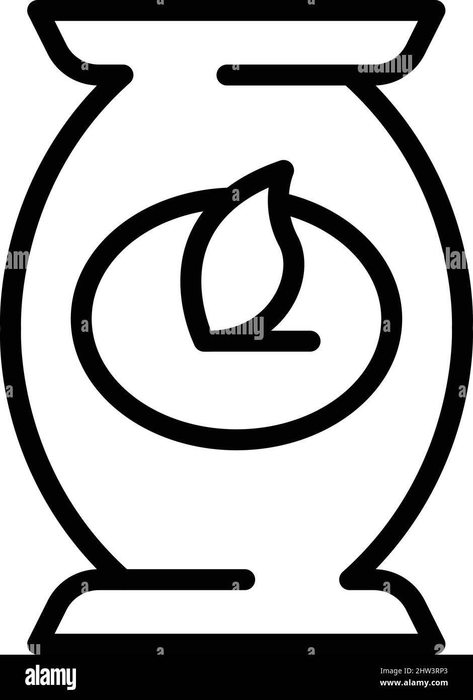 Vecteur de contour de l'icône du pack de lait de légumes. Plante végétalienne. Boisson alimentaire Illustration de Vecteur