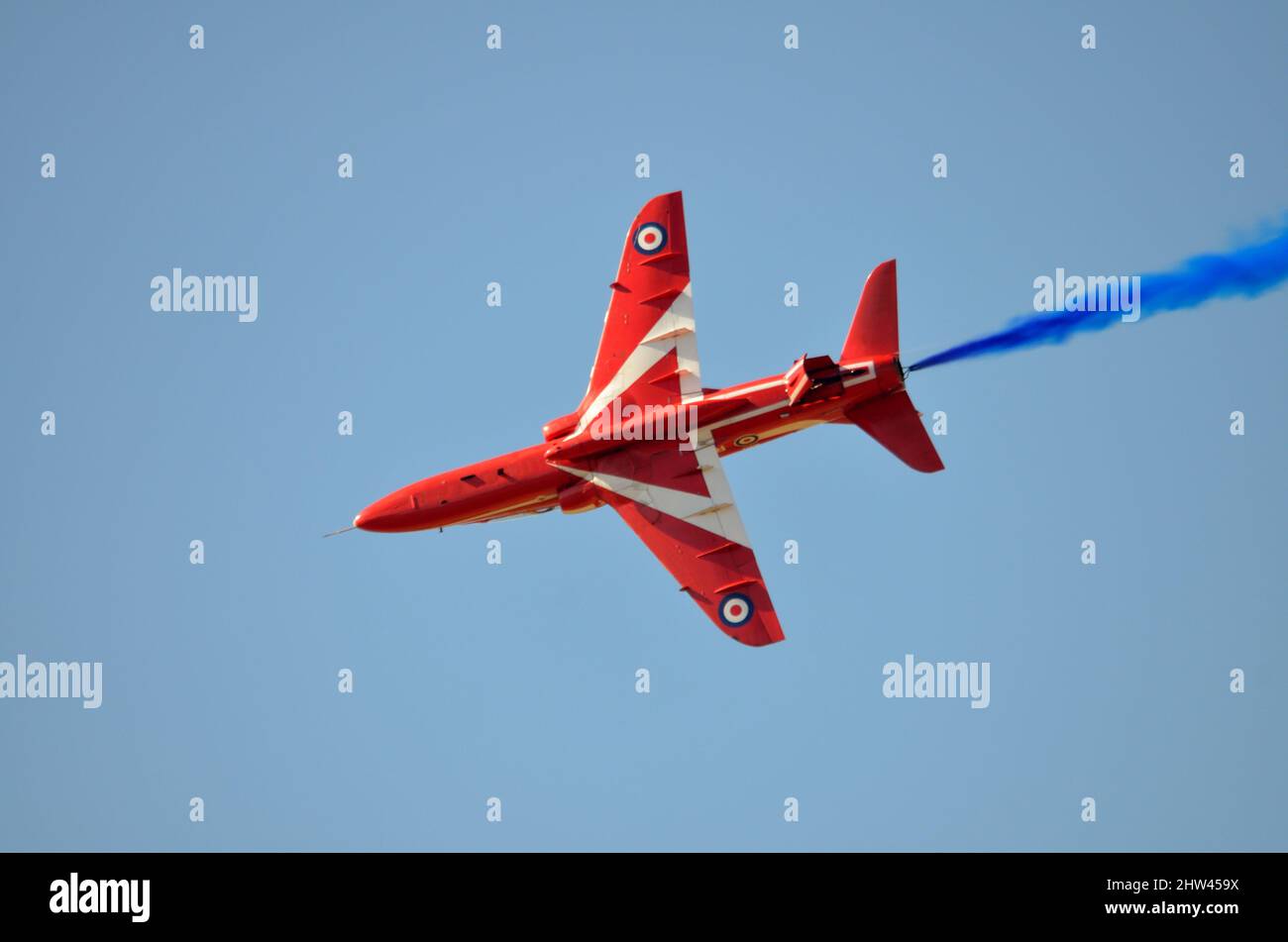 BAE Hawk T1 de l'équipe RAF Red Arches Display Banque D'Images