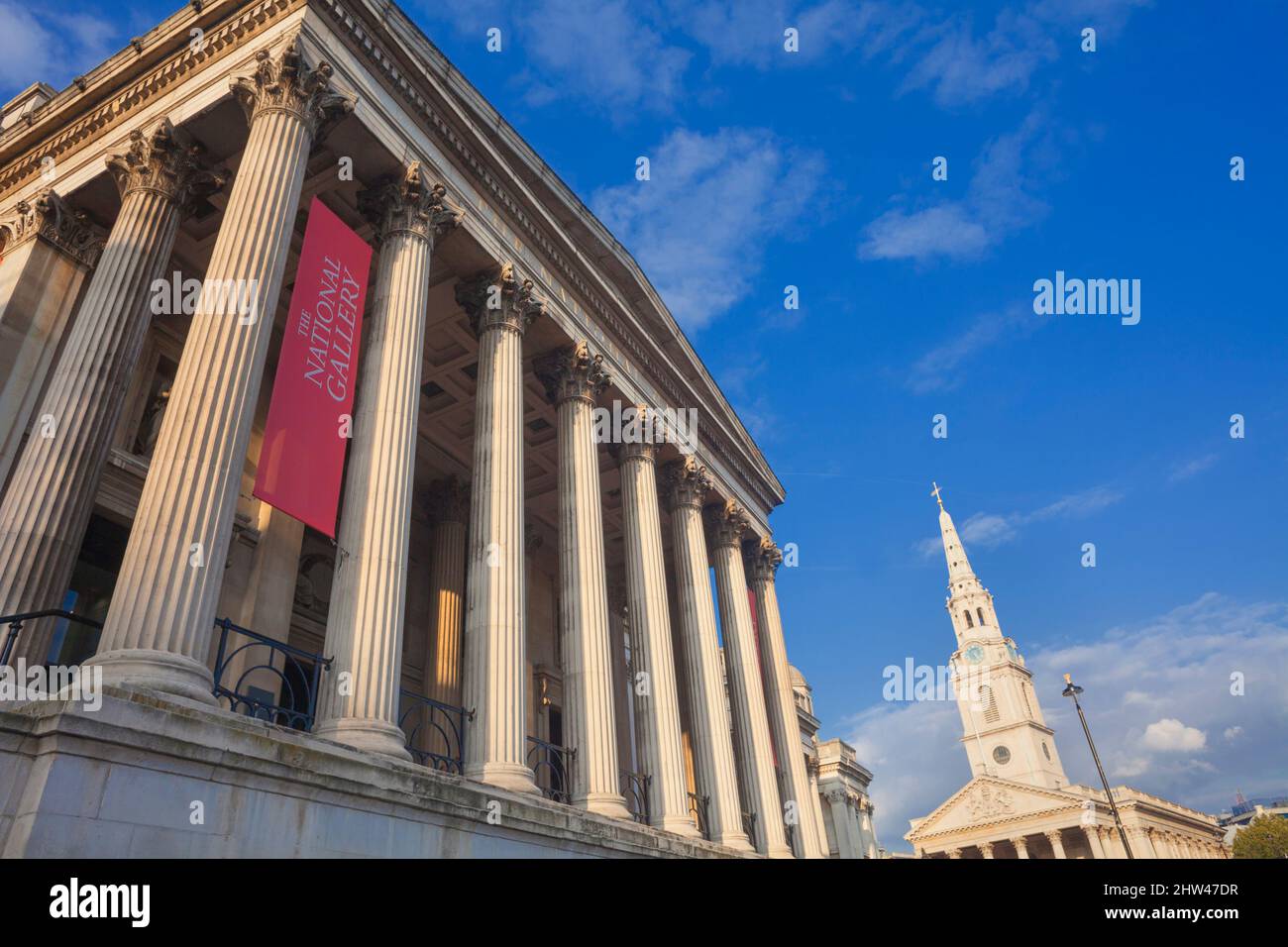 National Gallery, Trafalgar Square, London, England, UK Banque D'Images