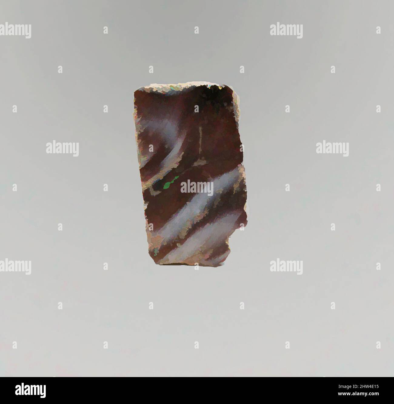 Art inspiré par le fragment incrusté de mosaïque de verre, début impérial, fin du 1st siècle C.-B.–début du 1st siècle A.D., romain, verre; moulé, autre : 3/4 x 1 3/8 po. (1,9 x 3,5 cm), verre, violet translucide et blanc opaque., parallélogramme fin et plat., motif en mosaïque marbré formé de sections de a, œuvres classiques modernisées par Artotop avec une touche de modernité. Formes, couleur et valeur, impact visuel accrocheur sur l'art émotions par la liberté d'œuvres d'art d'une manière contemporaine. Un message intemporel qui cherche une nouvelle direction créative. Artistes qui se tournent vers le support numérique et créent le NFT Artotop Banque D'Images