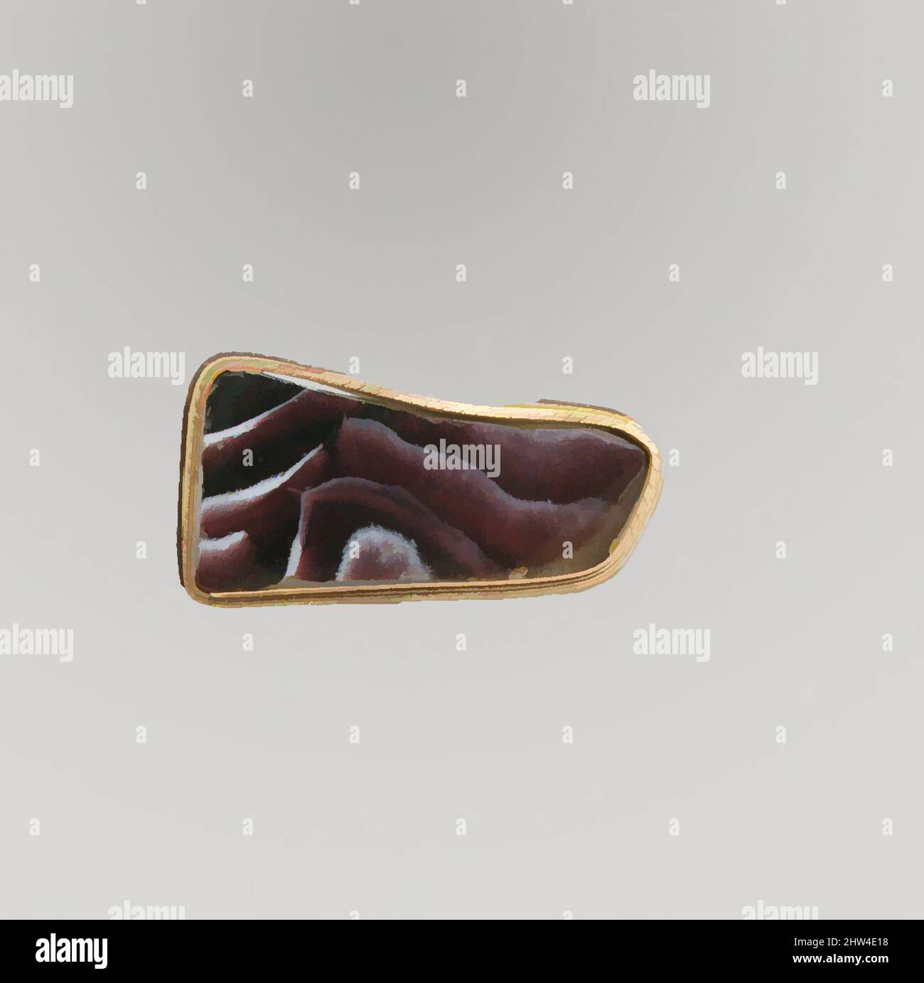 Art inspiré par fragment de mosaïque de verre, début impérial, fin du 1st siècle C.-B.–début du 1st siècle A.D., romain, verre; moulé, autre : 11/16 x 1 9/16 po. (1,8 x 4 cm), verre, violet translucide et blanc opaque., plat, mais un coin retourné en ligne droite., motif en mosaïque marbré dans, œuvres classiques modernisées par Artotop avec une touche de modernité. Formes, couleur et valeur, impact visuel accrocheur sur l'art émotions par la liberté d'œuvres d'art d'une manière contemporaine. Un message intemporel qui cherche une nouvelle direction créative. Artistes qui se tournent vers le support numérique et créent le NFT Artotop Banque D'Images