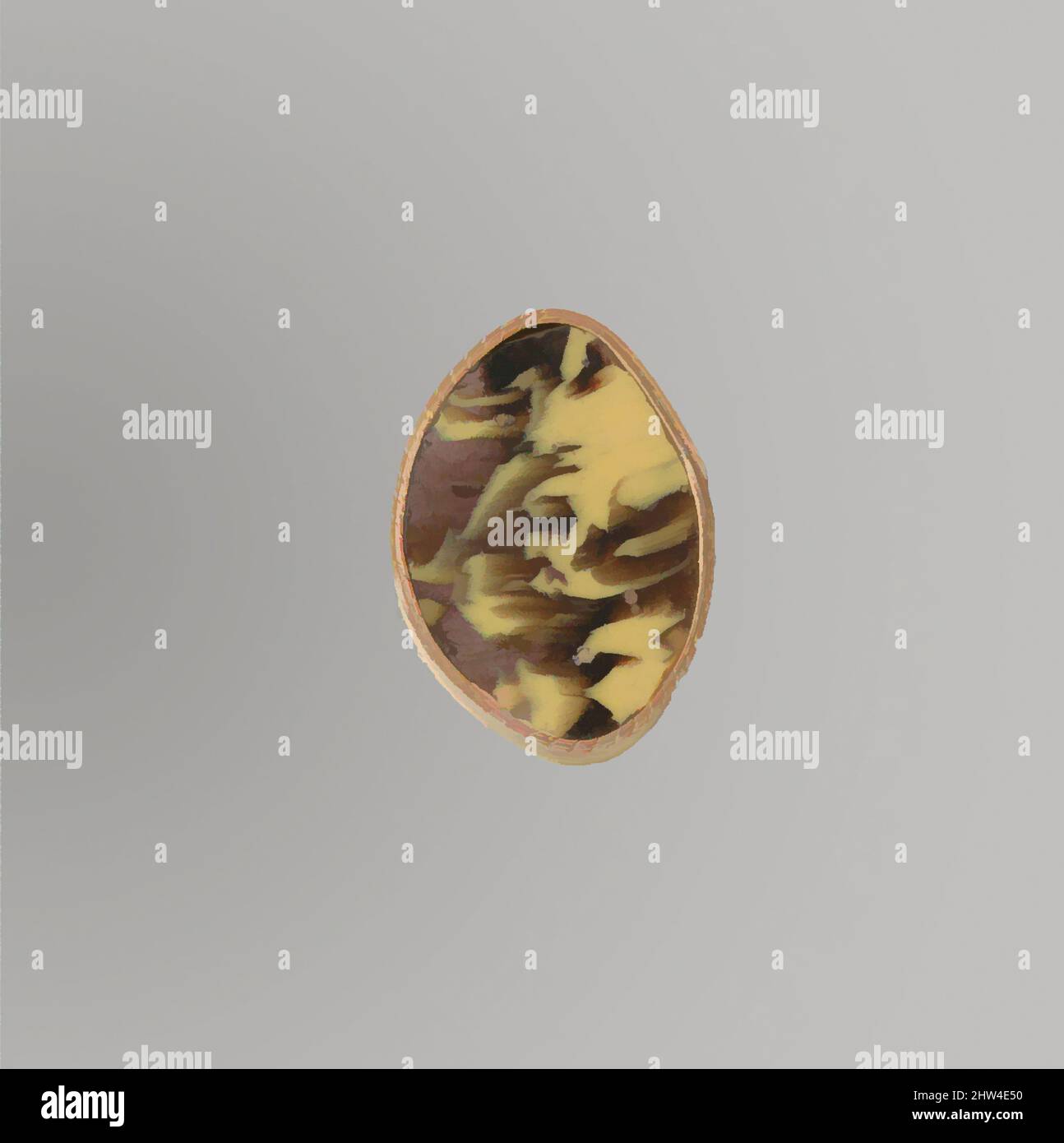 Art inspiré par le fragment de bol en mosaïque de verre, impérial précoce, fin du 1st siècle C.-B.–début du 1st siècle A.D., romain, verre; moulé et à outils, autre : 7/8 x 1 5/16 po. (2,2 x 3,3 cm), verre, fragment de corps., violet foncé translucide et jaune opaque., Convex côté curving., Mosaïque, oeuvres classiques modernisées par Artotop avec une touche de modernité. Formes, couleur et valeur, impact visuel accrocheur sur l'art émotions par la liberté d'œuvres d'art d'une manière contemporaine. Un message intemporel qui cherche une nouvelle direction créative. Artistes qui se tournent vers le support numérique et créent le NFT Artotop Banque D'Images