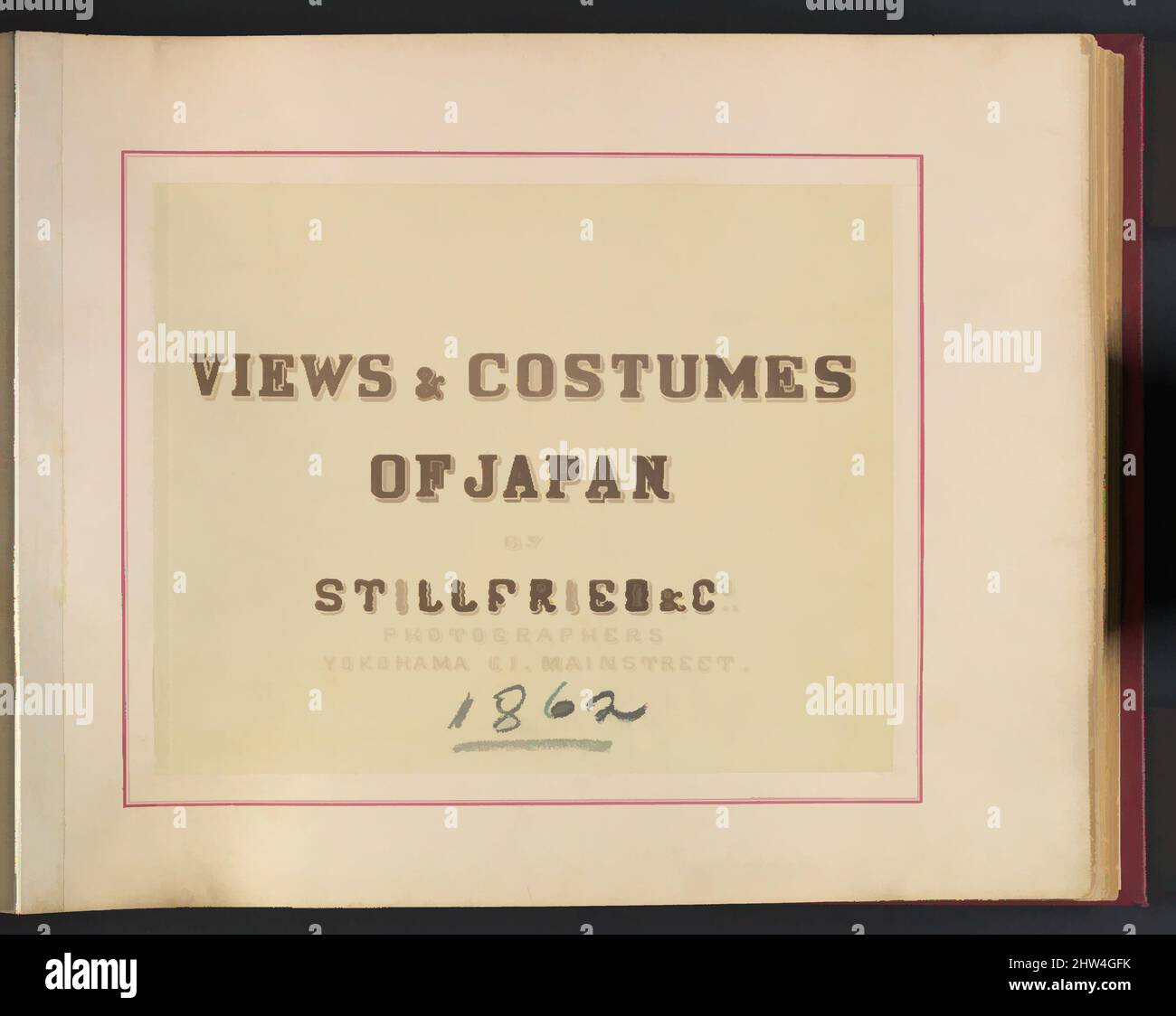 Art inspiré par les vues et les costumes du Japon, 1860s, estampes argentées, albums, Raimund von Stillfried (autrichien, 1839–1911, œuvres classiques modernisées par Artotop avec une touche de modernité. Formes, couleur et valeur, impact visuel accrocheur sur l'art émotions par la liberté d'œuvres d'art d'une manière contemporaine. Un message intemporel qui cherche une nouvelle direction créative. Artistes qui se tournent vers le support numérique et créent le NFT Artotop Banque D'Images