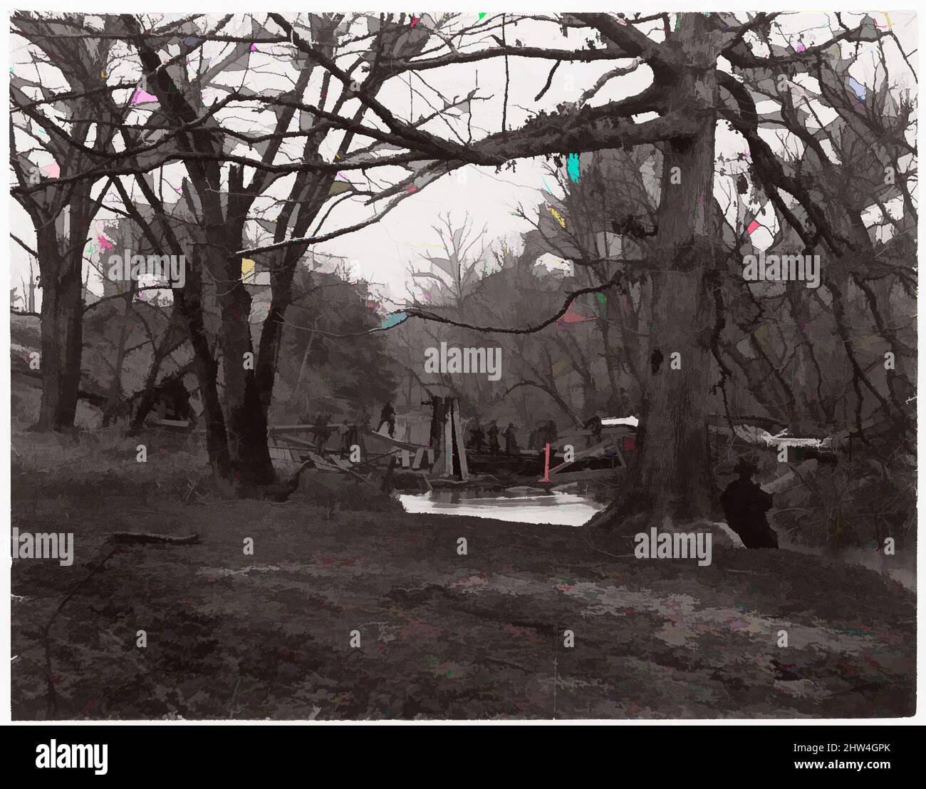 Art inspiré par Bull Run. Blackburn's Ford, CA. 1862, impression argentée d'albumine de négatif de verre, photographies, Timothy H. O'Sullivan (américain, né en Irlande, 1840–1882, oeuvres classiques modernisées par Artotop avec une touche de modernité. Formes, couleur et valeur, impact visuel accrocheur sur l'art émotions par la liberté d'œuvres d'art d'une manière contemporaine. Un message intemporel qui cherche une nouvelle direction créative. Artistes qui se tournent vers le support numérique et créent le NFT Artotop Banque D'Images