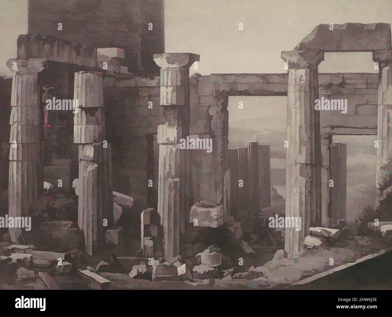 Art inspiré par les excursions Daguerriennes. Vues et monuments les plus marquables du globe, 1840s, gravures, aquatints, lithographies, Et photogravures après daguerréotypes, photographies, Noël-Marie-Paymal Lerebours (français, 1807–1873), Armand-Hippolyte-Louis Fizeau (français, 1819–1896, œuvres classiques modernisées par Artotop avec une touche de modernité. Formes, couleur et valeur, impact visuel accrocheur sur l'art émotions par la liberté d'œuvres d'art d'une manière contemporaine. Un message intemporel qui cherche une nouvelle direction créative. Artistes qui se tournent vers le support numérique et créent le NFT Artotop Banque D'Images