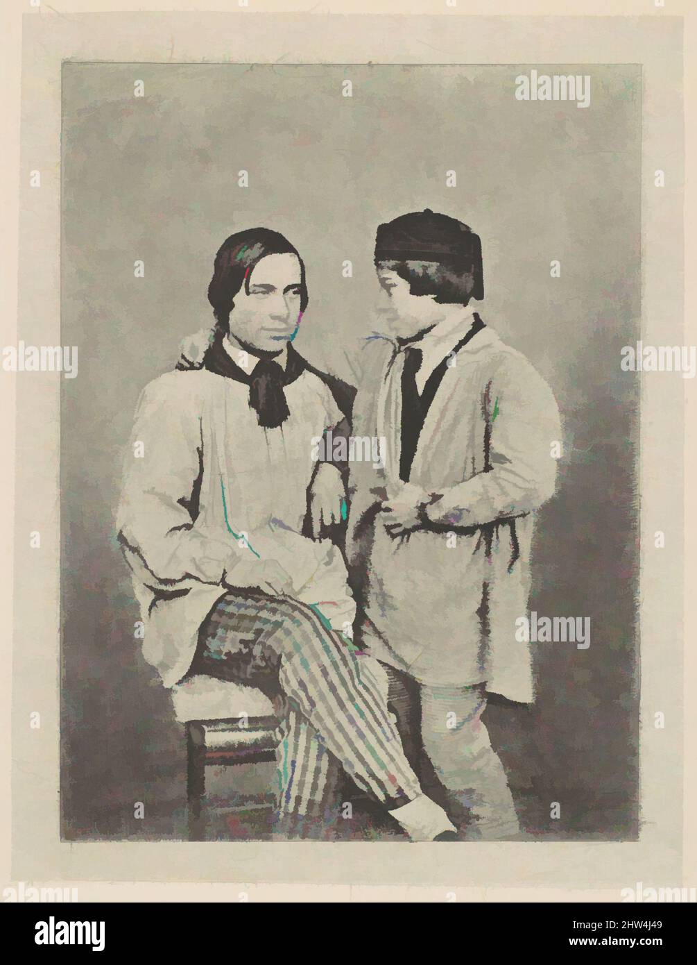 Art inspiré par Man and Boy, CA. 1841, Photogravure, Armand-Hippolyte-Louis Fizeau (français, 1819–1896, oeuvres classiques modernisées par Artotop avec une touche de modernité. Formes, couleur et valeur, impact visuel accrocheur sur l'art émotions par la liberté d'œuvres d'art d'une manière contemporaine. Un message intemporel qui cherche une nouvelle direction créative. Artistes qui se tournent vers le support numérique et créent le NFT Artotop Banque D'Images