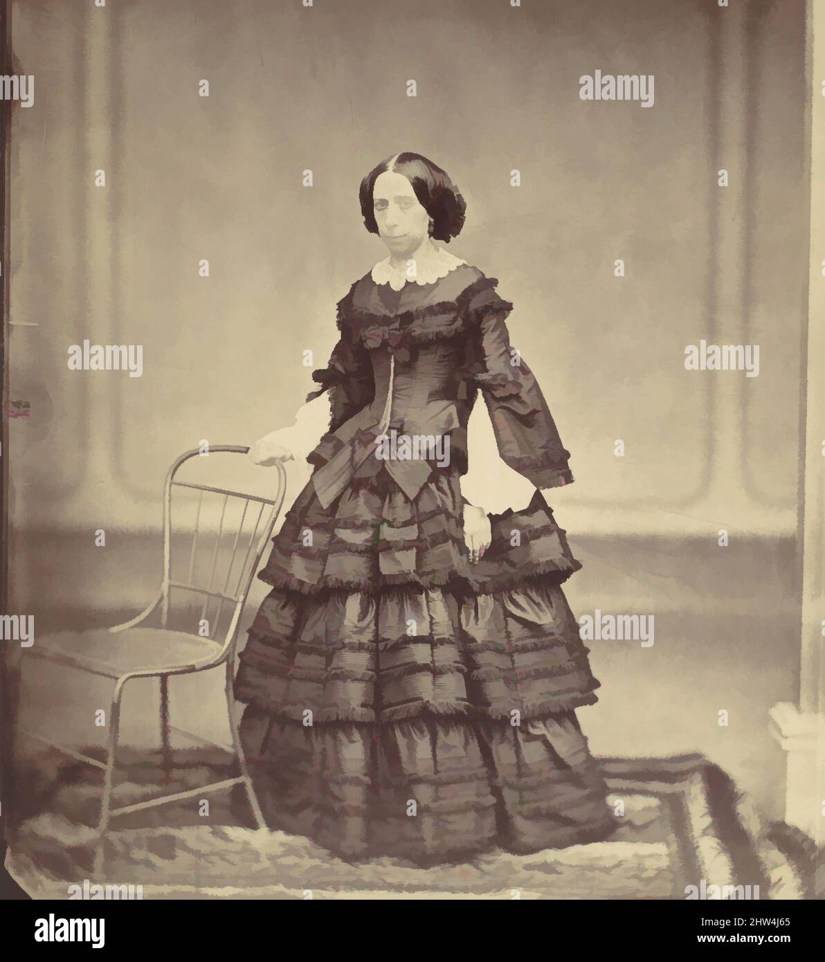 Art inspiré par Frau Hofrat Josefine Raymond, 1850s–60s, impression argentée à partir de négatif en verre, 28,5 x 21,5 cm. (11 1/4 x 8 7/16 po.), photographies, Franz Antoine (autrichien, 1814–1882, œuvres classiques modernisées par Artotop avec une touche de modernité. Formes, couleur et valeur, impact visuel accrocheur sur l'art émotions par la liberté d'œuvres d'art d'une manière contemporaine. Un message intemporel qui cherche une nouvelle direction créative. Artistes qui se tournent vers le support numérique et créent le NFT Artotop Banque D'Images