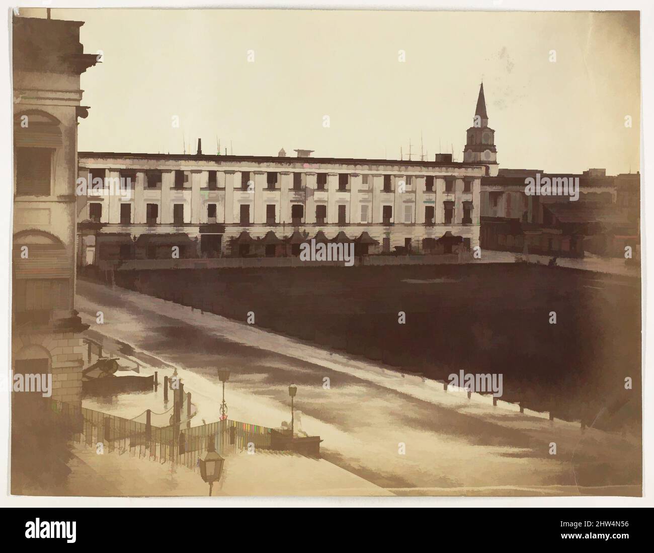 Art inspiré par le Spence's Hotel & St. John's Cathedral, Calcutta, 1858–61, impression argentée, image: 15,5 x 20,1 cm (6 1/8 x 7 15/16 po.), photographies, John Constantine Stanley (britannique, 1837–1878, œuvres classiques modernisées par Artotop avec une touche de modernité. Formes, couleur et valeur, impact visuel accrocheur sur l'art émotions par la liberté d'œuvres d'art d'une manière contemporaine. Un message intemporel qui cherche une nouvelle direction créative. Artistes qui se tournent vers le support numérique et créent le NFT Artotop Banque D'Images Art inspiré par le Spence's Hotel & St. John's Cathedral, Calcutta, 1858–61, impression argentée, image: 15,5 x 20,1 cm (6 1/8 x 7 15/16 po.), photographies, John Constantine Stanley (britannique, 1837–1878, œuvres classiques modernisées par Artotop avec une touche de modernité. Formes, couleur et valeur, impact visuel accrocheur sur l'art émotions par la liberté d'œuvres d'art d'une manière contemporaine. Un message intemporel qui cherche une nouvelle direction créative. Artistes qui se tournent vers le support numérique et créent le NFT Artotop Banque D'Images