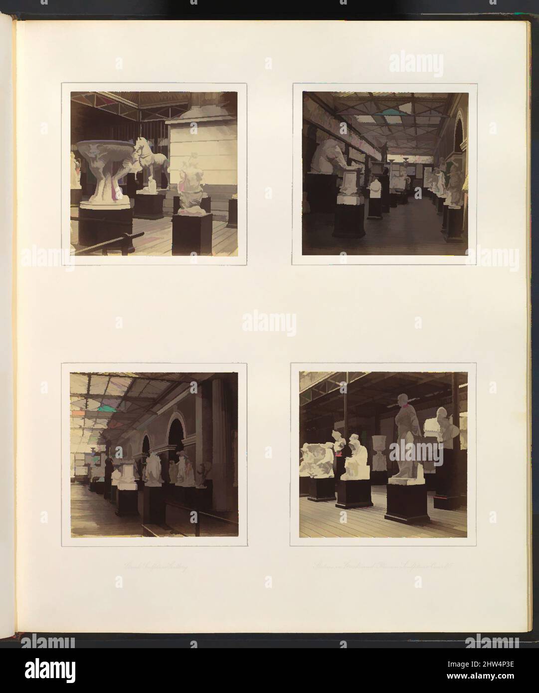 Art inspiré par les sculptures de la Cour romaine; autel sacrificiel; galerie grecque de sculptures; statues de la Cour grecque et romaine de sculptures, ca. 1859, impression argentée d'albumine de verre négatif, 7,9 x 8,1 cm (3 1/8 x 3 3/16 po), chacune, photographies, attribuées à Philip Henry Delamotte (British, Classic œuvres modernisées par Artotop avec un peu de modernité. Formes, couleur et valeur, impact visuel accrocheur sur l'art émotions par la liberté d'œuvres d'art d'une manière contemporaine. Un message intemporel qui cherche une nouvelle direction créative. Artistes qui se tournent vers le support numérique et créent le NFT Artotop Banque D'Images