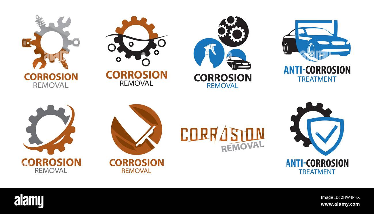 Logo vectoriel d'élimination et de traitement de la rouille Illustration de Vecteur