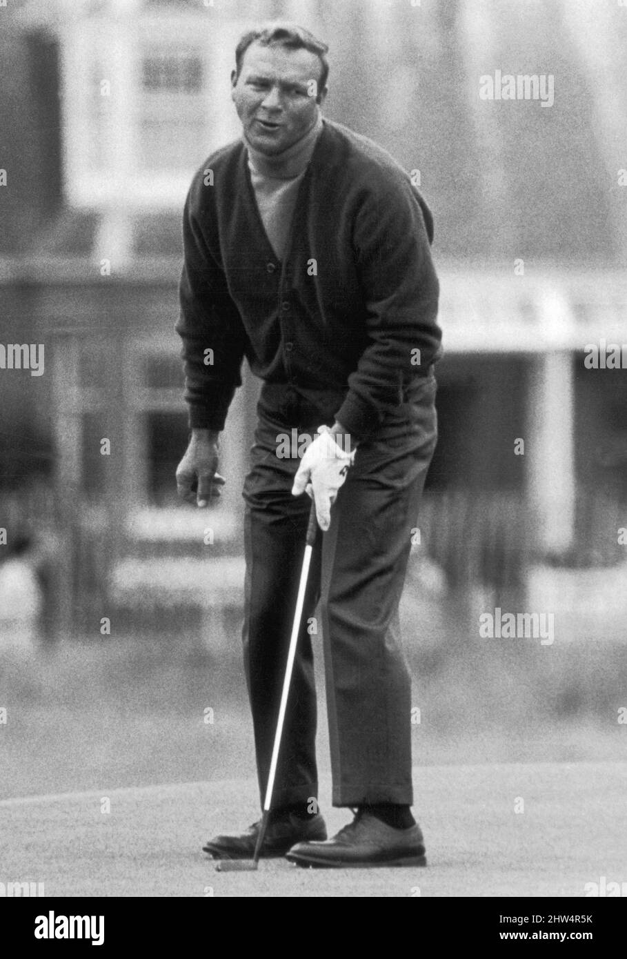 British Open 1968. Carnoustie Golf Links, Angus, Écosse, juillet 1968. Mise Arnold Palmer. 15th juillet 1968. Banque D'Images