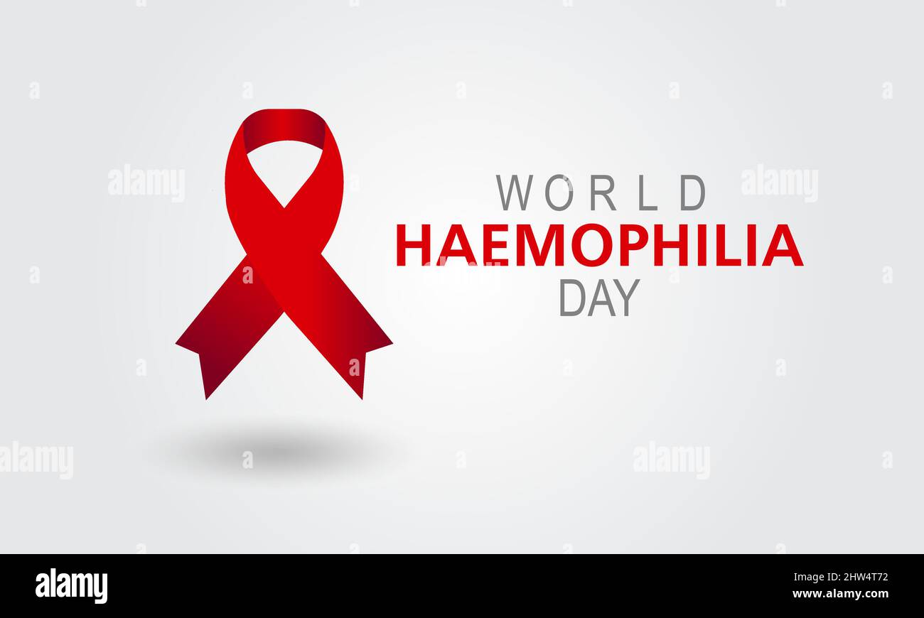 Journée mondiale de l'hémophilie. Modèle de vecteur de sensibilisation à la santé pour la bannière, la carte, l'affiche, le contexte. Illustration de Vecteur
