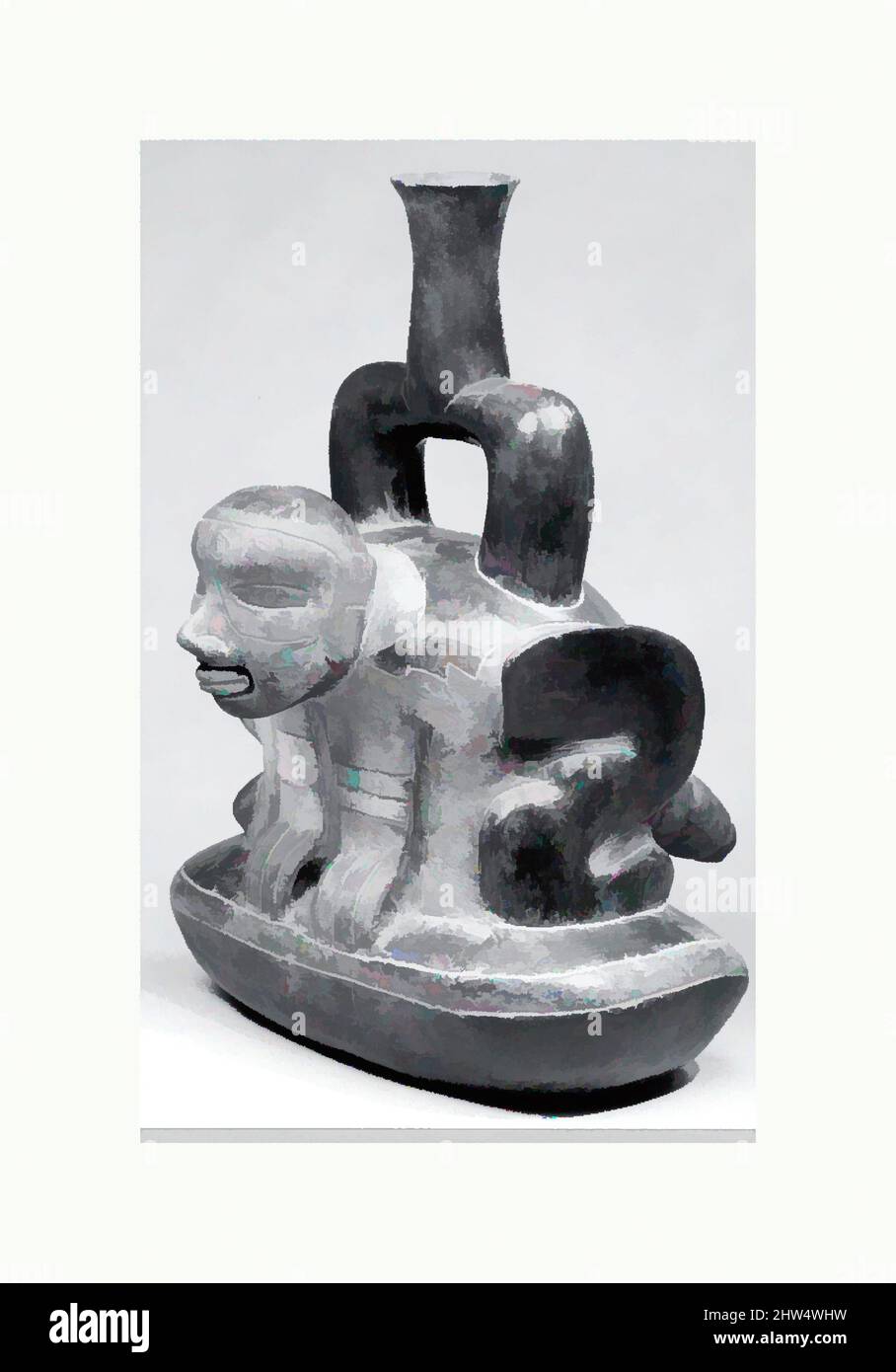 Art inspiré par Stirrup-bec navire: Figure en coquille (?), 12th–9th siècle avant J.-C., Pérou, Cupisnie, céramique, H. 10 5/8 x W. 7 1/2 x D. 8 1/4 po. (27 x 19,1 x 21 cm), Ceramics-Containers, oeuvres classiques modernisées par Artotop avec une touche de modernité. Formes, couleur et valeur, impact visuel accrocheur sur l'art émotions par la liberté d'œuvres d'art d'une manière contemporaine. Un message intemporel qui cherche une nouvelle direction créative. Artistes qui se tournent vers le support numérique et créent le NFT Artotop Banque D'Images Art inspiré par Stirrup-bec navire: Figure en coquille (?), 12th–9th siècle avant J.-C., Pérou, Cupisnie, céramique, H. 10 5/8 x W. 7 1/2 x D. 8 1/4 po. (27 x 19,1 x 21 cm), Ceramics-Containers, oeuvres classiques modernisées par Artotop avec une touche de modernité. Formes, couleur et valeur, impact visuel accrocheur sur l'art émotions par la liberté d'œuvres d'art d'une manière contemporaine. Un message intemporel qui cherche une nouvelle direction créative. Artistes qui se tournent vers le support numérique et créent le NFT Artotop Banque D'Images