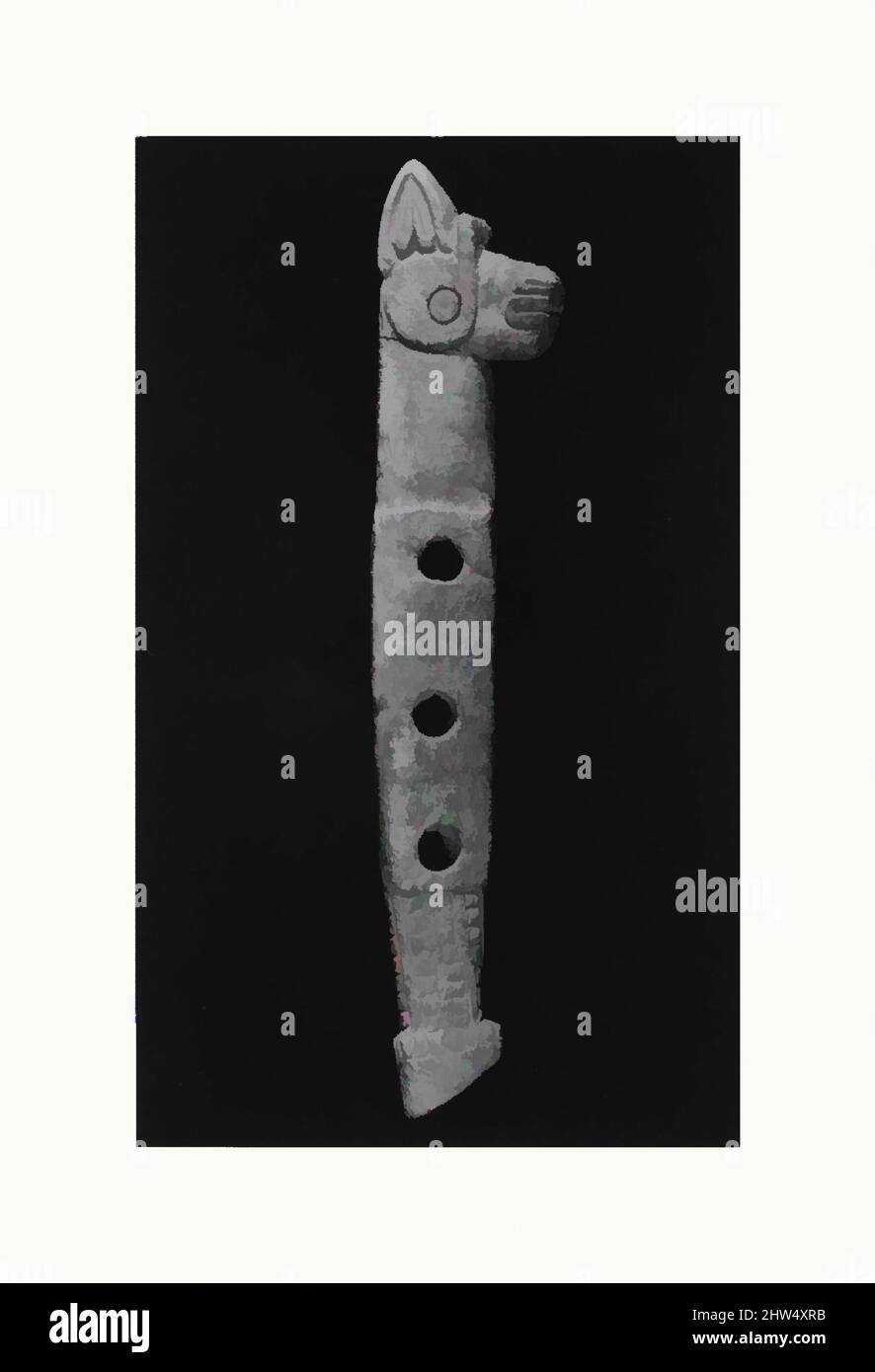 Art inspiré par la pièce de cheekpiece d'un cheval sous forme de tête et de sabot, ca. 7th Century B.C., Iran, Scythian, Bone, 6,06 po. (15,39 cm), Ivory/Bone-Equestrian, oeuvres classiques modernisées par Artotop avec une touche de modernité. Formes, couleur et valeur, impact visuel accrocheur sur l'art émotions par la liberté d'œuvres d'art d'une manière contemporaine. Un message intemporel qui cherche une nouvelle direction créative. Artistes qui se tournent vers le support numérique et créent le NFT Artotop Banque D'Images