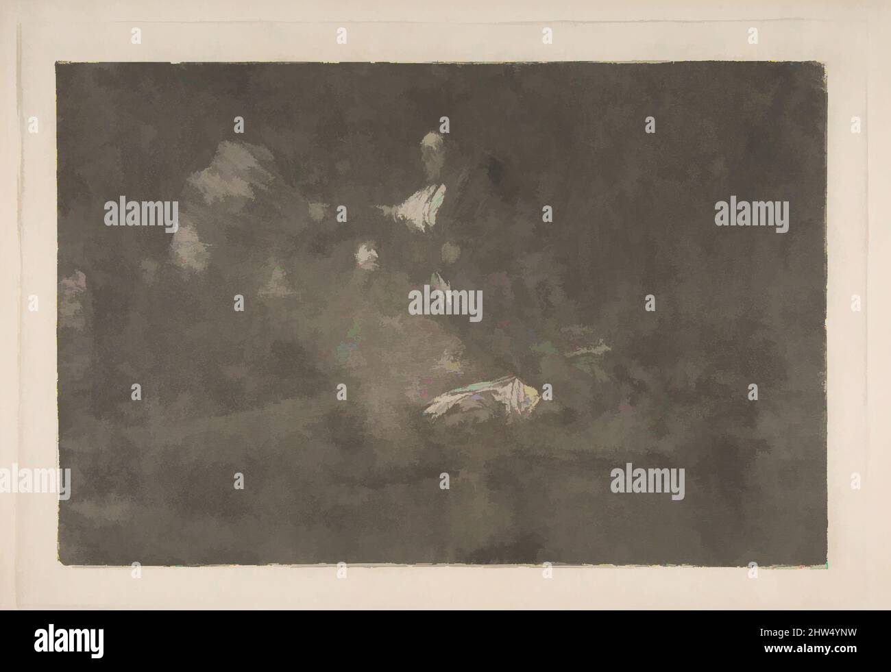 Art inspiré par la planche 18 des 'Disparates' : les oiseaux d'une plume se rassemblent, env. 1816–23 (impression privée CA4), décapage, aquatint bruni et burin, plaque : 9 5/8 × 13 3/4 po. (24,5 × 35 cm), Prints, Goya (Francisco de Goya y Lucientes) (Espagnol, Fuendetodos 1746–1828 Bordeaux, oeuvres classiques modernisées par Artotop avec une touche de modernité. Formes, couleur et valeur, impact visuel accrocheur sur l'art émotions par la liberté d'œuvres d'art d'une manière contemporaine. Un message intemporel qui cherche une nouvelle direction créative. Artistes qui se tournent vers le support numérique et créent le NFT Artotop Banque D'Images