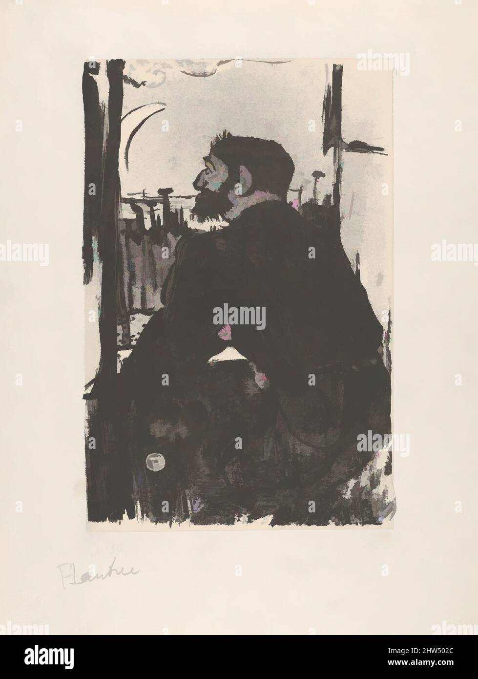 Art inspiré par la nuit sans sommeil (des vieilles histoires), 1893, lithographie pinceau et spatter avec grattoir imprimé en noir sur papier vélin; état unique, image: 10 3/16 x 6 11/16 po. (25,8 x 17 cm), estampes, Henri de Toulouse-Lautrec (français, Albi 1864–1901 Saint-André-du-Bois, oeuvres classiques modernisées par Artotop avec une touche de modernité. Formes, couleur et valeur, impact visuel accrocheur sur l'art émotions par la liberté d'œuvres d'art d'une manière contemporaine. Un message intemporel qui cherche une nouvelle direction créative. Artistes qui se tournent vers le support numérique et créent le NFT Artotop Banque D'Images