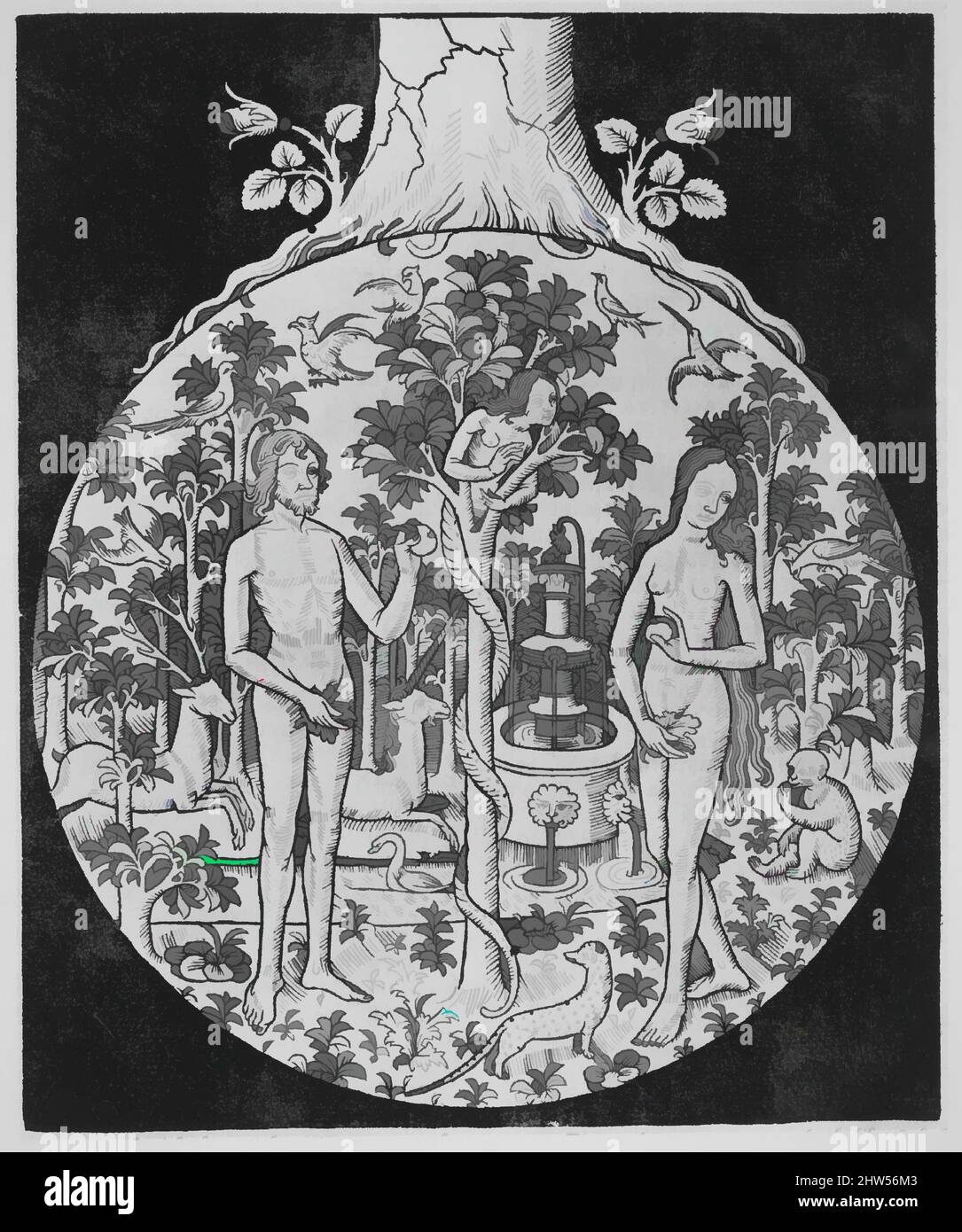 Art inspiré par le Premier Volume de la bible en francoiz historiee et nouvelement imprimee, ca. 1501, coupes de bois, hors tout : 13 1/16 x 9 7/16 x 2 1/4 po. (33,2 x 23,9 x 5,7 cm), Livres, oeuvres classiques modernisées par Artotop avec une touche de modernité. Formes, couleur et valeur, impact visuel accrocheur sur l'art émotions par la liberté d'œuvres d'art d'une manière contemporaine. Un message intemporel qui cherche une nouvelle direction créative. Artistes qui se tournent vers le support numérique et créent le NFT Artotop Banque D'Images