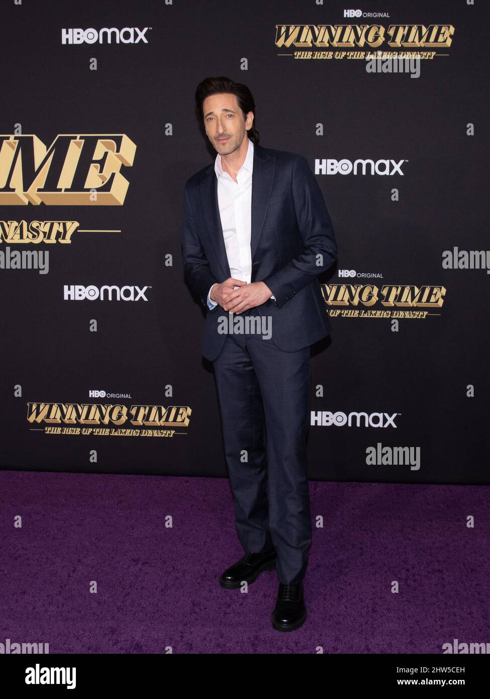 2 mars 2022, Los Angeles, Californie, Etats-Unis: Adrien Brody participe à la première de la chaîne HBO ''temps gagnant: L'ascension de la dynastie des Lakers' (Credit image: © Billy Bennight/ZUMA Press Wire) Banque D'Images