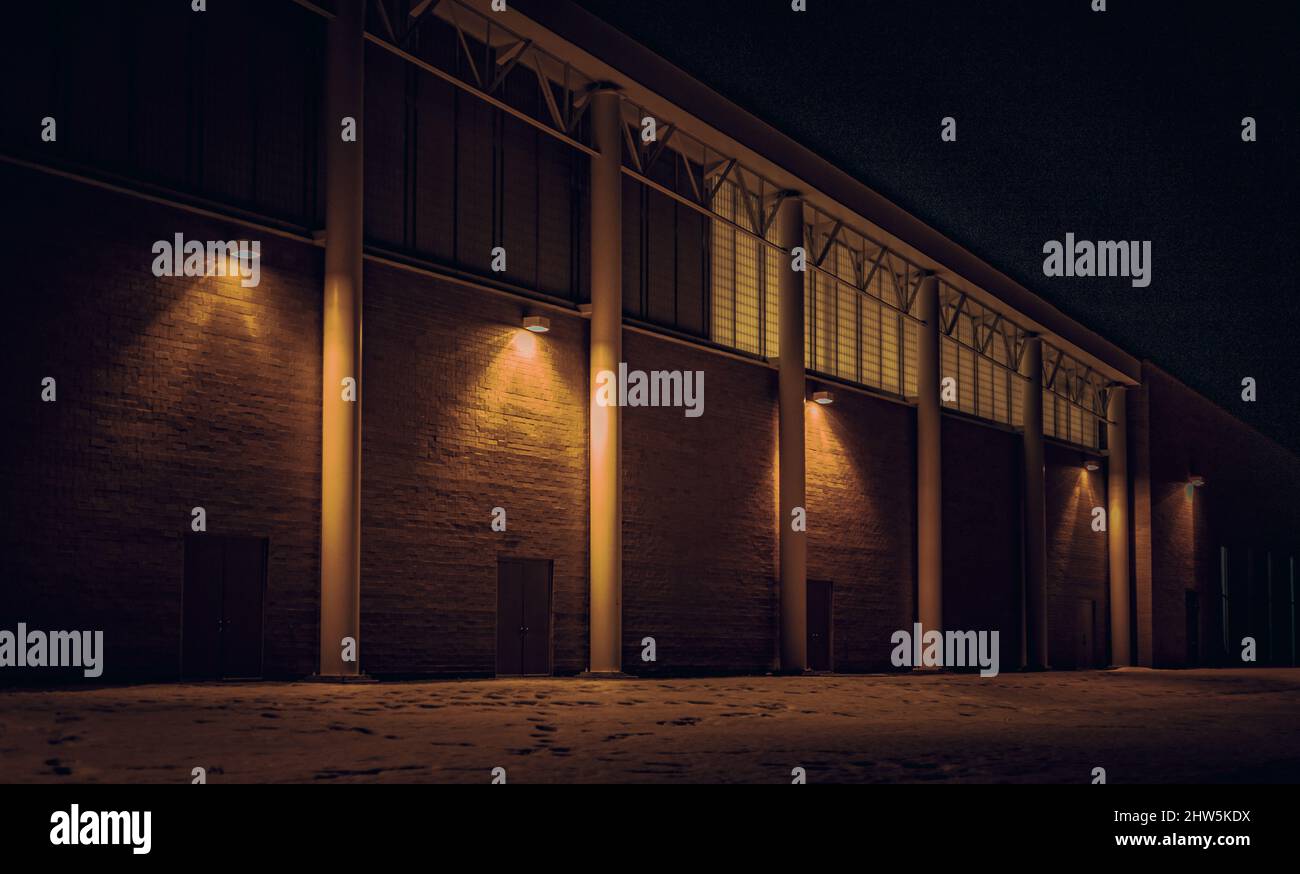 Des photos nocturnes en hiver Banque D'Images