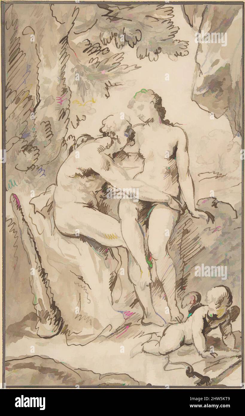 Art inspiré par Vénus, Mars, et Cupid, 18th siècle, Graphite, stylo et encre brune, brosse et lavage brun, 11 5/8 x 7 3/16 po. (29,5 x 18,3 cm), dessins, anonymes, français, 18th siècle, Œuvres classiques modernisées par Artotop avec une touche de modernité. Formes, couleur et valeur, impact visuel accrocheur sur l'art émotions par la liberté d'œuvres d'art d'une manière contemporaine. Un message intemporel qui cherche une nouvelle direction créative. Artistes qui se tournent vers le support numérique et créent le NFT Artotop Banque D'Images