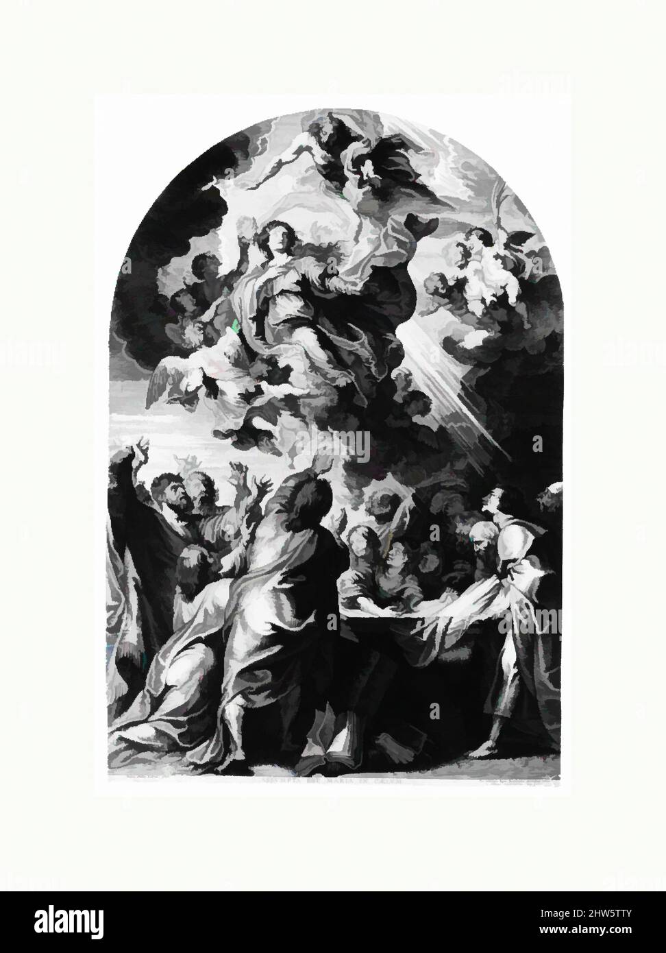 Art inspiré par Assomption de la Vierge, 1624, gravure, feuille : 25 3/8 x 17 3/8 po. (64,4 x 44,1 cm) (arqué), estampes, d'après Peter Paul Rubens (Flamand, Siegen 1577–1640 Anvers, oeuvres classiques modernisées par Artotop avec une touche de modernité. Formes, couleur et valeur, impact visuel accrocheur sur l'art émotions par la liberté d'œuvres d'art d'une manière contemporaine. Un message intemporel qui cherche une nouvelle direction créative. Artistes qui se tournent vers le support numérique et créent le NFT Artotop Banque D'Images