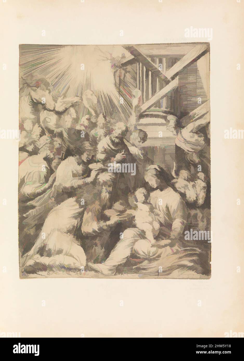 Art inspiré par l'adoration des Magi, ca. 1553–60 (?), Décapage, feuille : 12 1/4 x 9 15/16 po. (31,1 x 25,2 cm), tirages, Andrea Schiavone (Andrea Meldola) (Italien, Zadar (Zara) ca. 1510?–1563 Venise), dans Mariette Album, folio 17, oeuvres classiques modernisées par Artotop avec une touche de modernité. Formes, couleur et valeur, impact visuel accrocheur sur l'art émotions par la liberté d'œuvres d'art d'une manière contemporaine. Un message intemporel qui cherche une nouvelle direction créative. Artistes qui se tournent vers le support numérique et créent le NFT Artotop Banque D'Images Art inspiré par l'adoration des Magi, ca. 1553–60 (?), Décapage, feuille : 12 1/4 x 9 15/16 po. (31,1 x 25,2 cm), tirages, Andrea Schiavone (Andrea Meldola) (Italien, Zadar (Zara) ca. 1510?–1563 Venise), dans Mariette Album, folio 17, oeuvres classiques modernisées par Artotop avec une touche de modernité. Formes, couleur et valeur, impact visuel accrocheur sur l'art émotions par la liberté d'œuvres d'art d'une manière contemporaine. Un message intemporel qui cherche une nouvelle direction créative. Artistes qui se tournent vers le support numérique et créent le NFT Artotop Banque D'Images