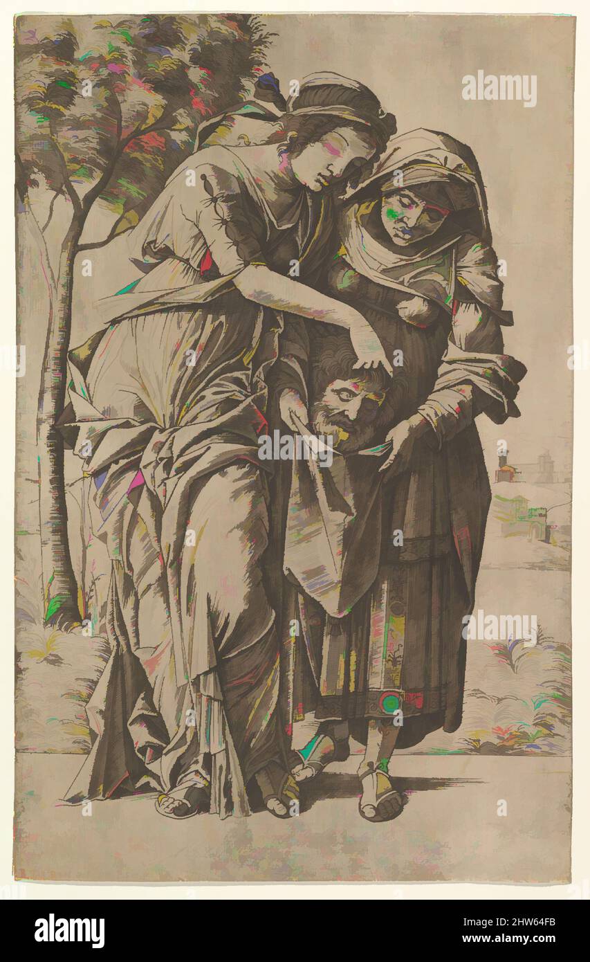 Art inspiré par Judith et son serviteur avec la tête de Holofernes, 1500–1530, gravure, feuille : 13 3/16 × 8 7/16 po. (33,5 × 21,5 cm), imprimés, Girolamo Mocetto (italien, env. 1470–1531), d'après Andrea Mantegna (Italien, Isola di Carturo 1430/31–1506 Mantua, oeuvres classiques modernisées par Artotop avec une touche de modernité. Formes, couleur et valeur, impact visuel accrocheur sur l'art émotions par la liberté d'œuvres d'art d'une manière contemporaine. Un message intemporel qui cherche une nouvelle direction créative. Artistes qui se tournent vers le support numérique et créent le NFT Artotop Banque D'Images Art inspiré par Judith et son serviteur avec la tête de Holofernes, 1500–1530, gravure, feuille : 13 3/16 × 8 7/16 po. (33,5 × 21,5 cm), imprimés, Girolamo Mocetto (italien, env. 1470–1531), d'après Andrea Mantegna (Italien, Isola di Carturo 1430/31–1506 Mantua, oeuvres classiques modernisées par Artotop avec une touche de modernité. Formes, couleur et valeur, impact visuel accrocheur sur l'art émotions par la liberté d'œuvres d'art d'une manière contemporaine. Un message intemporel qui cherche une nouvelle direction créative. Artistes qui se tournent vers le support numérique et créent le NFT Artotop Banque D'Images