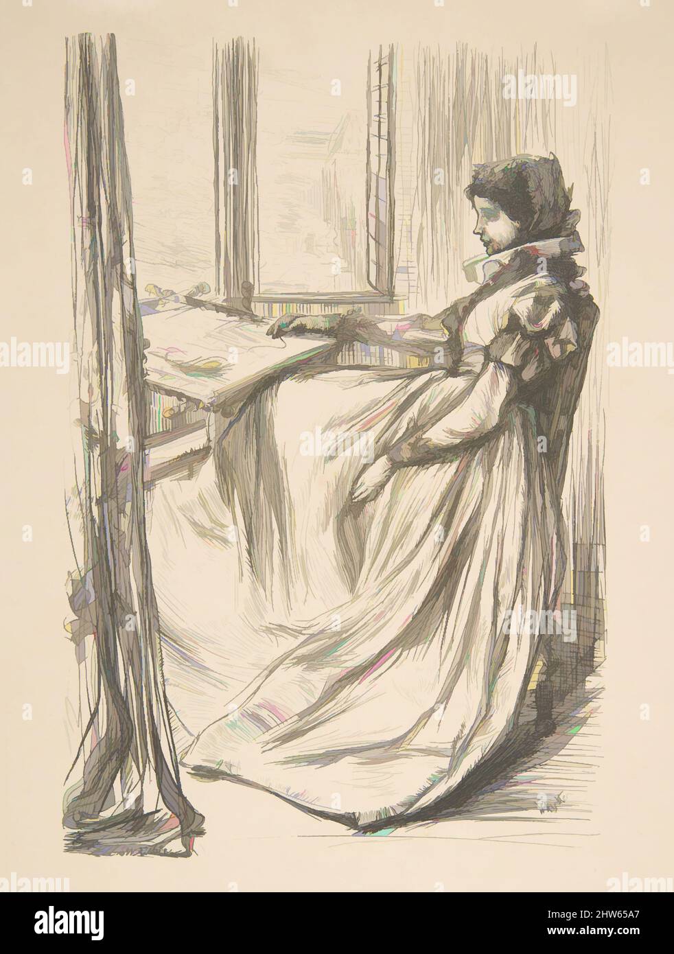 Art inspiré par l'illustration à "le matin avant le massacre de Saint Bartholomew" (une fois par semaine), 1862, gravure en bois; preuve, estampes, Après James McNeill Whistler (américain, Lowell, Massachusetts 1834–1903 London, Classic œuvres modernisées par Artotop avec une touche de modernité. Formes, couleur et valeur, impact visuel accrocheur sur l'art émotions par la liberté d'œuvres d'art d'une manière contemporaine. Un message intemporel qui cherche une nouvelle direction créative. Artistes qui se tournent vers le support numérique et créent le NFT Artotop Banque D'Images