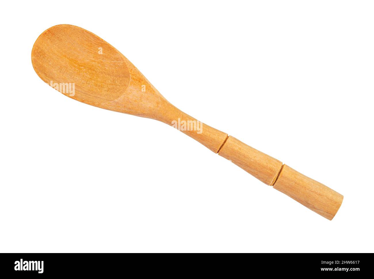 Cuillère à thé isolée sur fond blanc, vue de dessus, Enregistrer le chemin de découpe. Banque D'Images