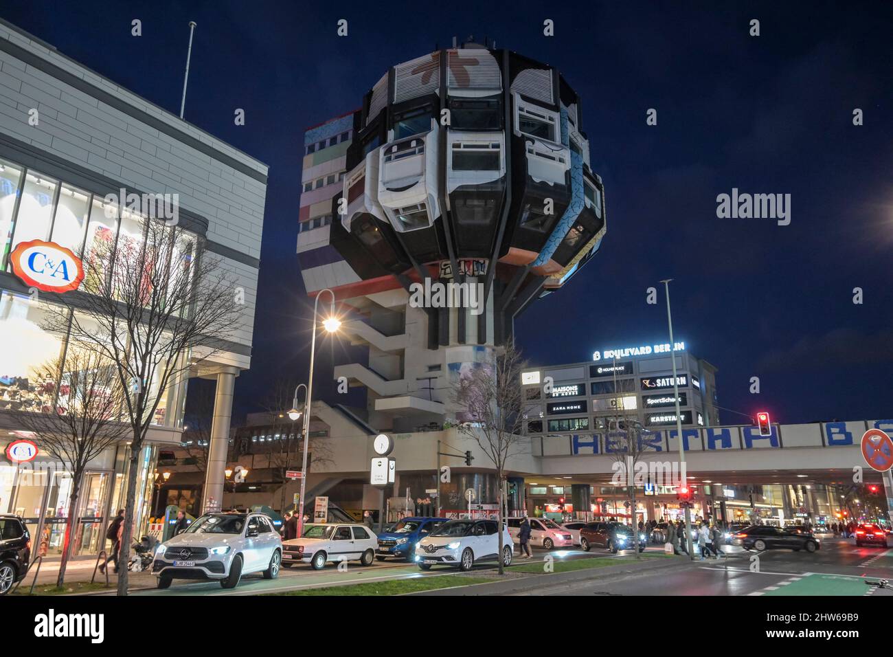 Bierpinsel, Schlossstrasse, Steglitz, Steglitz-Zehlendorf, Berlin, Deutschland Banque D'Images