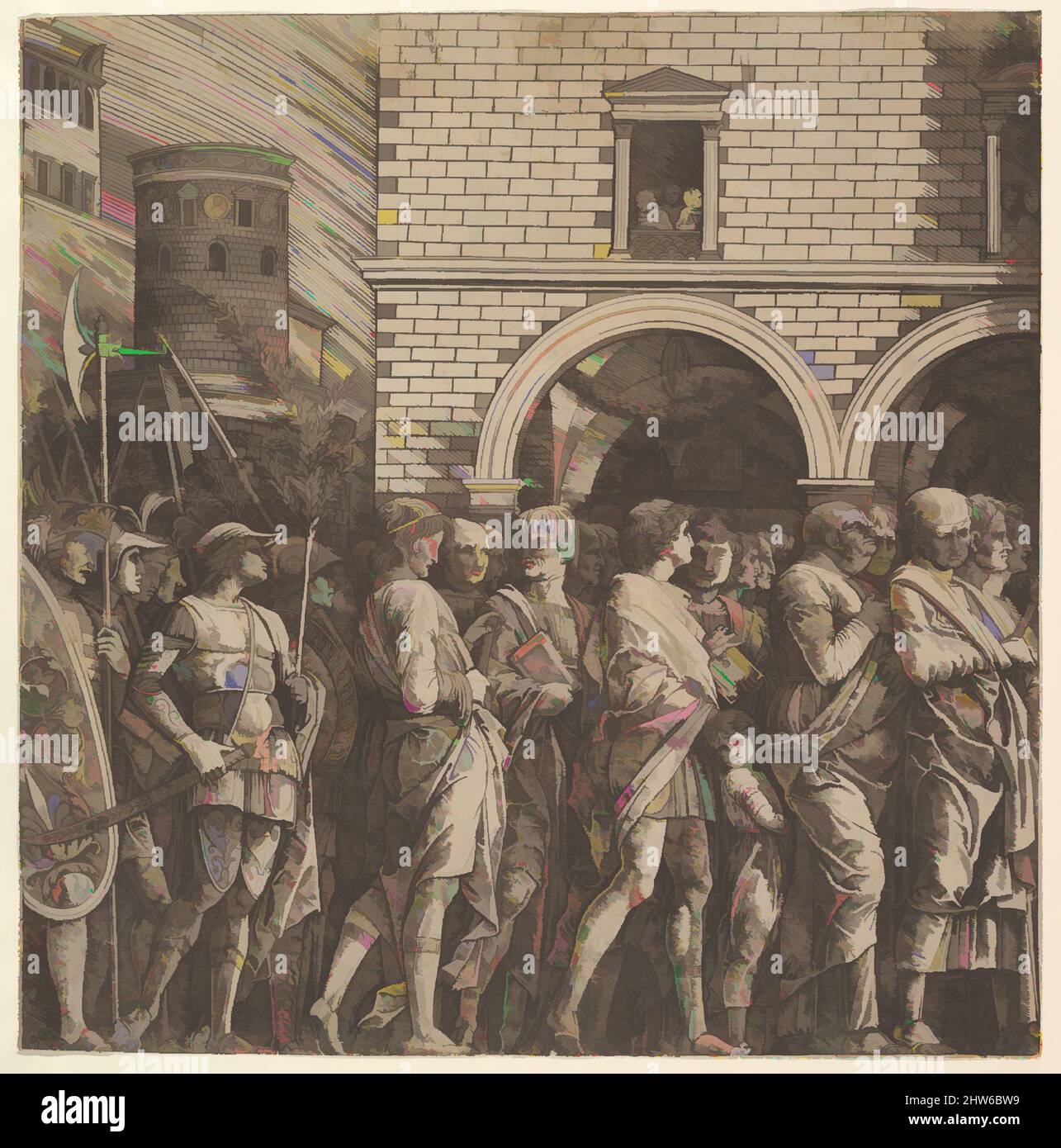 L'art inspiré par le triomphe de César: Les sénateurs, ca. 1484–92, gravure, feuille (rognée à la zone de l'image) : 10 7/8 x 10 5/8 cm (27,6 x 27 cm), Prints, cercle d'Andrea Mantegna (Italien, Isola di Carturo 1430/31–1506 Mantua, oeuvres classiques modernisées par Artotop avec une touche de modernité. Formes, couleur et valeur, impact visuel accrocheur sur l'art émotions par la liberté d'œuvres d'art d'une manière contemporaine. Un message intemporel qui cherche une nouvelle direction créative. Artistes qui se tournent vers le support numérique et créent le NFT Artotop Banque D'Images L'art inspiré par le triomphe de César: Les sénateurs, ca. 1484–92, gravure, feuille (rognée à la zone de l'image) : 10 7/8 x 10 5/8 cm (27,6 x 27 cm), Prints, cercle d'Andrea Mantegna (Italien, Isola di Carturo 1430/31–1506 Mantua, oeuvres classiques modernisées par Artotop avec une touche de modernité. Formes, couleur et valeur, impact visuel accrocheur sur l'art émotions par la liberté d'œuvres d'art d'une manière contemporaine. Un message intemporel qui cherche une nouvelle direction créative. Artistes qui se tournent vers le support numérique et créent le NFT Artotop Banque D'Images