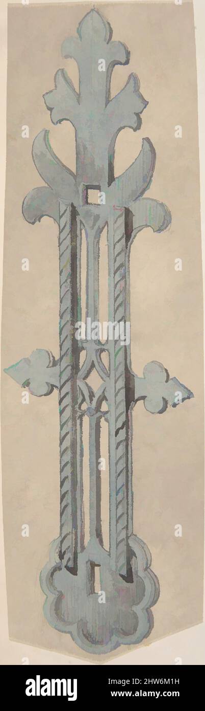 Art inspiré par la plaque de métal pour l'église, deuxième moitié du 19th siècle, Gouache, plaque : 6 11/16 x 2 1/16 po. (17 x 5,2 cm), Anonyme, Britannique, 19th siècle, oeuvres classiques modernisées par Artotop avec un peu de modernité. Formes, couleur et valeur, impact visuel accrocheur sur l'art émotions par la liberté d'œuvres d'art d'une manière contemporaine. Un message intemporel qui cherche une nouvelle direction créative. Artistes qui se tournent vers le support numérique et créent le NFT Artotop Banque D'Images