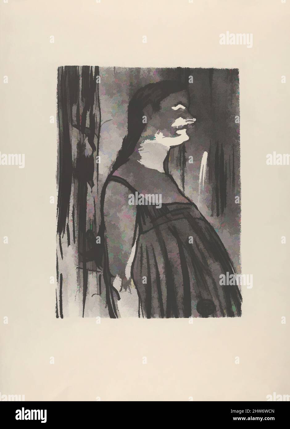 Art inspiré par Madame Abdala (du café concert), 1893, lithographie à la brosse et à la pâte à papier imprimée en noir sur papier vélin; seulement état, image: 10 5/8 × 7 7/8 po. (27 × 20 cm), estampes, Henri de Toulouse-Lautrec (français, Albi 1864–1901 Saint-André-du-Bois, oeuvres classiques modernisées par Artotop avec une touche de modernité. Formes, couleur et valeur, impact visuel accrocheur sur l'art émotions par la liberté d'œuvres d'art d'une manière contemporaine. Un message intemporel qui cherche une nouvelle direction créative. Artistes qui se tournent vers le support numérique et créent le NFT Artotop Banque D'Images