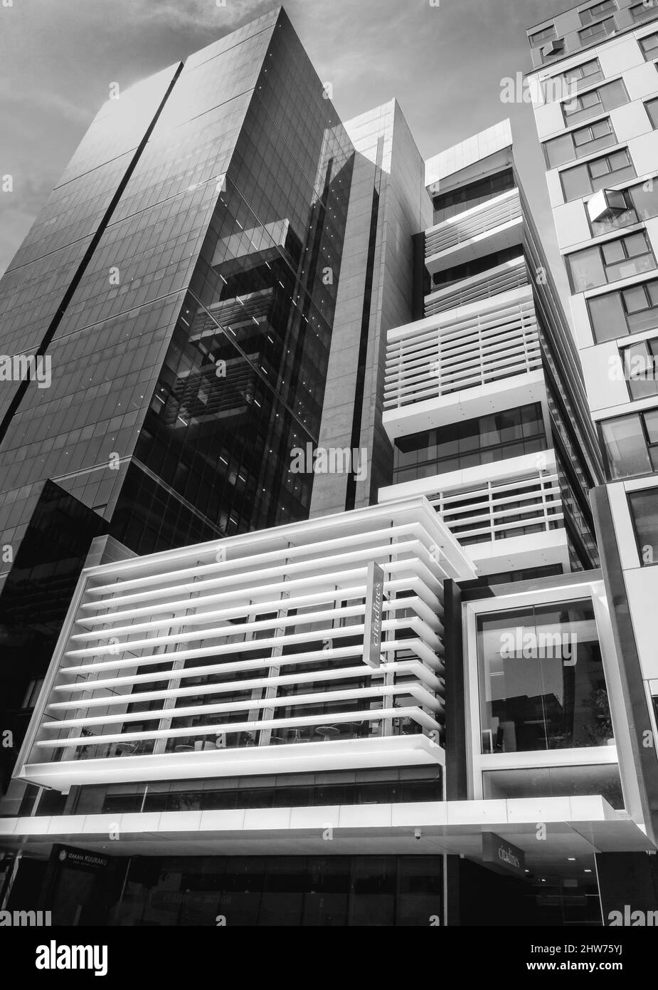 Melbourne, Victoria, Australie - Citadines on Bourke Melbourne Aparthotel by Woods Bagot Banque D'Images