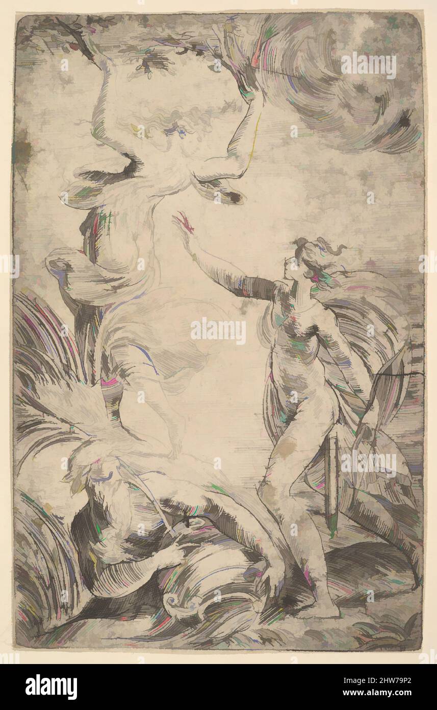 Art inspiré par Apollo à droite tenant un arc poursuivant Daphné à gauche, ca. 1538–40, Décapage, feuille : 6 5/16 x 3 15/16 po. (16 x 10 cm), tirages, Andrea Schiavone (Andrea Meldola) (Italien, Zadar (Zara) ca. 1510?–1563 Venise, œuvres classiques modernisées par Artotop avec une touche de modernité. Formes, couleur et valeur, impact visuel accrocheur sur l'art émotions par la liberté d'œuvres d'art d'une manière contemporaine. Un message intemporel qui cherche une nouvelle direction créative. Artistes qui se tournent vers le support numérique et créent le NFT Artotop Banque D'Images Art inspiré par Apollo à droite tenant un arc poursuivant Daphné à gauche, ca. 1538–40, Décapage, feuille : 6 5/16 x 3 15/16 po. (16 x 10 cm), tirages, Andrea Schiavone (Andrea Meldola) (Italien, Zadar (Zara) ca. 1510?–1563 Venise, œuvres classiques modernisées par Artotop avec une touche de modernité. Formes, couleur et valeur, impact visuel accrocheur sur l'art émotions par la liberté d'œuvres d'art d'une manière contemporaine. Un message intemporel qui cherche une nouvelle direction créative. Artistes qui se tournent vers le support numérique et créent le NFT Artotop Banque D'Images