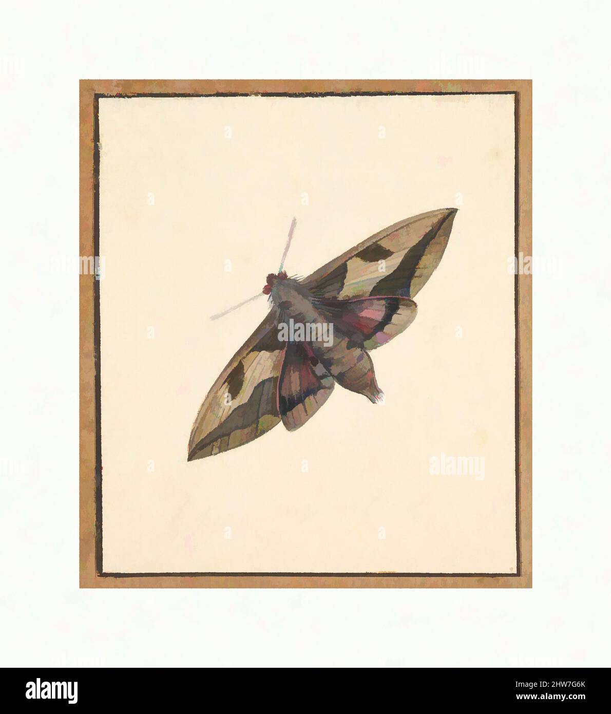 Art inspiré par Un Moth, début 18th–milieu 18th siècle, stylo et encre noire et aquarelle, sur des touches de graphite, feuille: 3 1/8 x 3 9/16 po. (7,9 x 9,1 cm), dessins, Nicolaas Struyk (Amsterdam 1686–1769 Amsterdam, oeuvres classiques modernisées par Artotop avec une touche de modernité. Formes, couleur et valeur, impact visuel accrocheur sur l'art émotions par la liberté d'œuvres d'art d'une manière contemporaine. Un message intemporel qui cherche une nouvelle direction créative. Artistes qui se tournent vers le support numérique et créent le NFT Artotop Banque D'Images