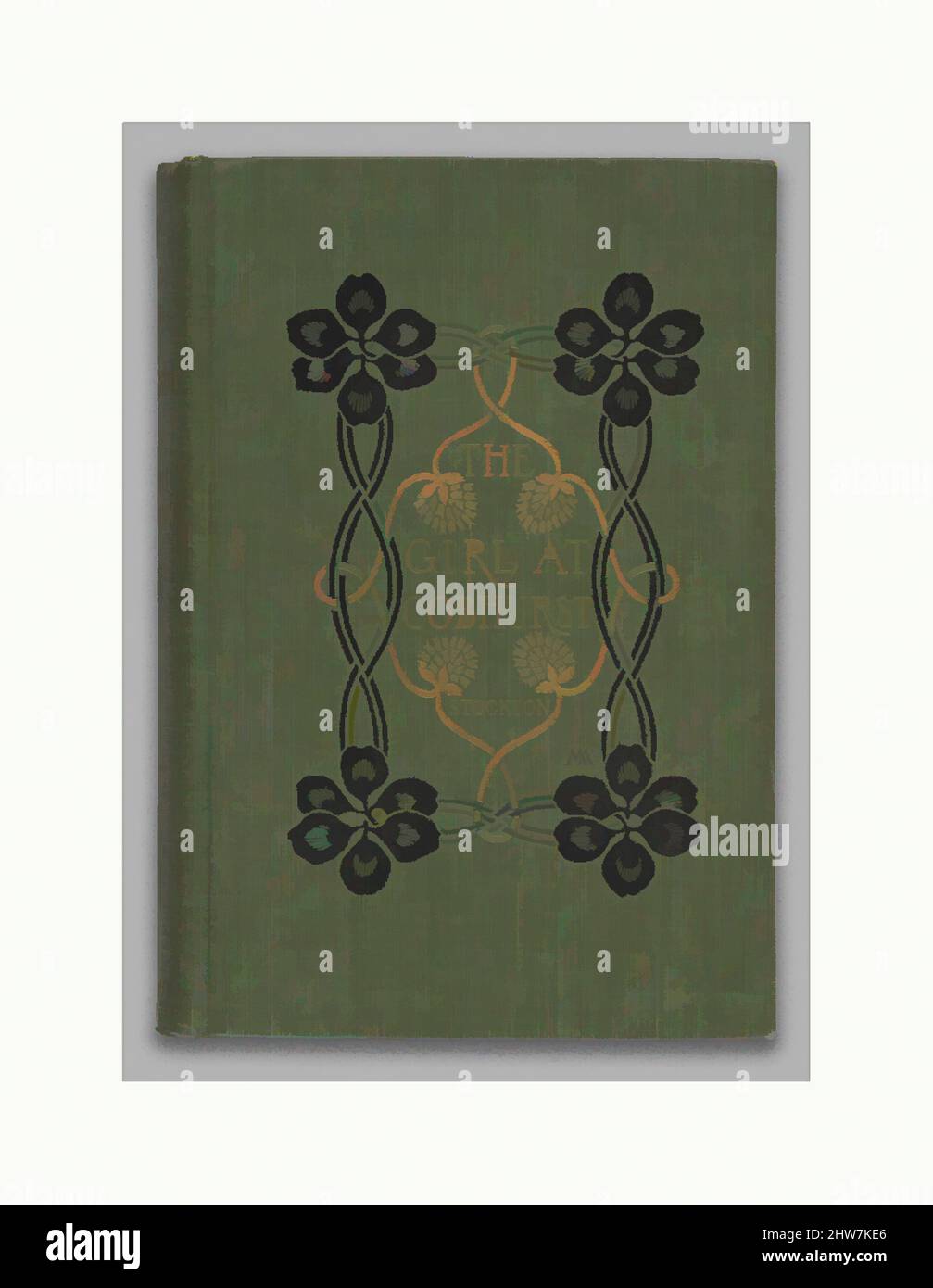 Art inspiré par The Girl at Cobhurst, 1898, non illustré, 7 7/16 x 5 1/16 x 1 1/4 po. (18,9 x 12,8 x 3,2 cm), Livres, reliure et décorations de Margaret Neilson Armstrong (américain, New York 1867–1944 New York, œuvres classiques modernisées par Artotop avec une touche de modernité. Formes, couleur et valeur, impact visuel accrocheur sur l'art émotions par la liberté d'œuvres d'art d'une manière contemporaine. Un message intemporel qui cherche une nouvelle direction créative. Artistes qui se tournent vers le support numérique et créent le NFT Artotop Banque D'Images