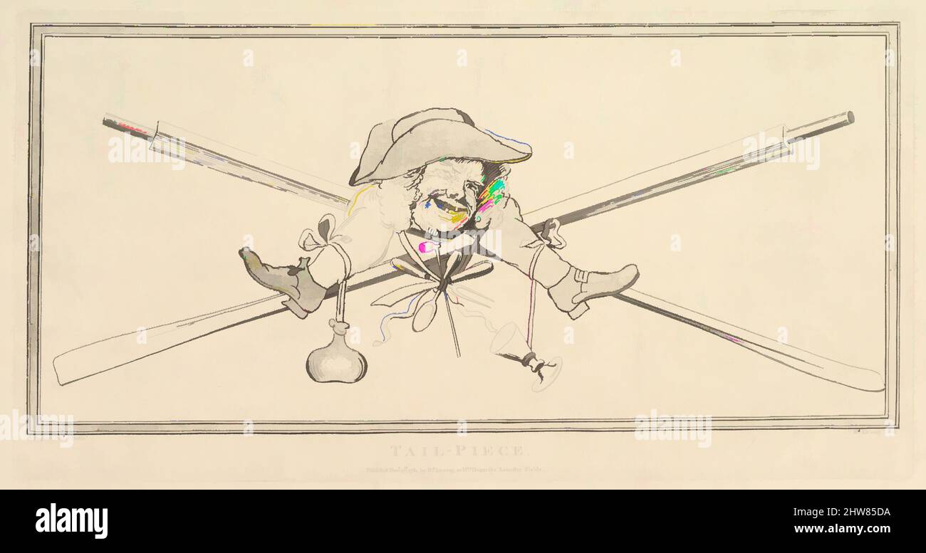 Art inspiré par Tail-Piece, 27 novembre 1781, Etching et aquatint, assiette : 7 15/16 x 15 3/8 po. (20,2 x 39,1 cm), Prints, d'après William Hogarth (britannique, Londres 1697–1764 Londres, les œuvres classiques modernisées par Artotop avec une touche de modernité. Formes, couleur et valeur, impact visuel accrocheur sur l'art émotions par la liberté d'œuvres d'art d'une manière contemporaine. Un message intemporel qui cherche une nouvelle direction créative. Artistes qui se tournent vers le support numérique et créent le NFT Artotop Banque D'Images