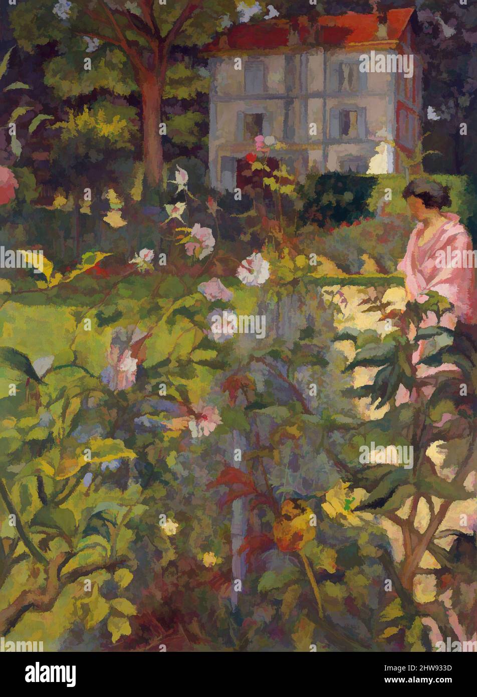 Jardin à Vaucresson, Édouard Vuillard, 1920 ; mise à jour 1926