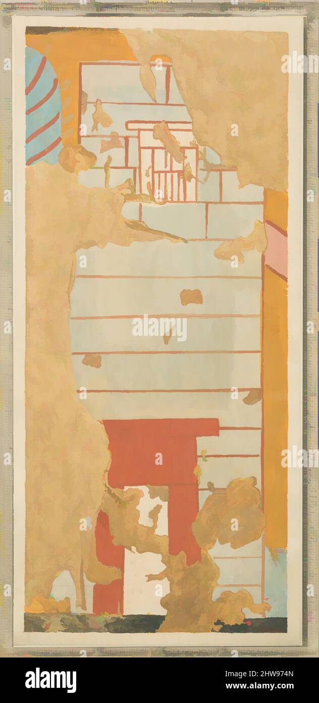 Art inspiré par la façade d'une maison, tombe de Djehutynefer, Nouveau Royaume, dynastie 18, ca. 1458–1410 av. J.-C., d'Égypte, haute-Égypte, Thèbes, Tempéra sur papier, Fax: H. 37,1 × W. 17,2 cm (14 5/8 × 6 3/4 po); échelle 1:1; encadré: 38,7 × 19,1 cm (15 1/4 × 7 1/2 po), Charles K. Wilkinson, œuvres classiques modernisées par Artotop avec une touche de modernité. Formes, couleur et valeur, impact visuel accrocheur sur l'art émotions par la liberté d'œuvres d'art d'une manière contemporaine. Un message intemporel qui cherche une nouvelle direction créative. Artistes qui se tournent vers le support numérique et créent le NFT Artotop Banque D'Images