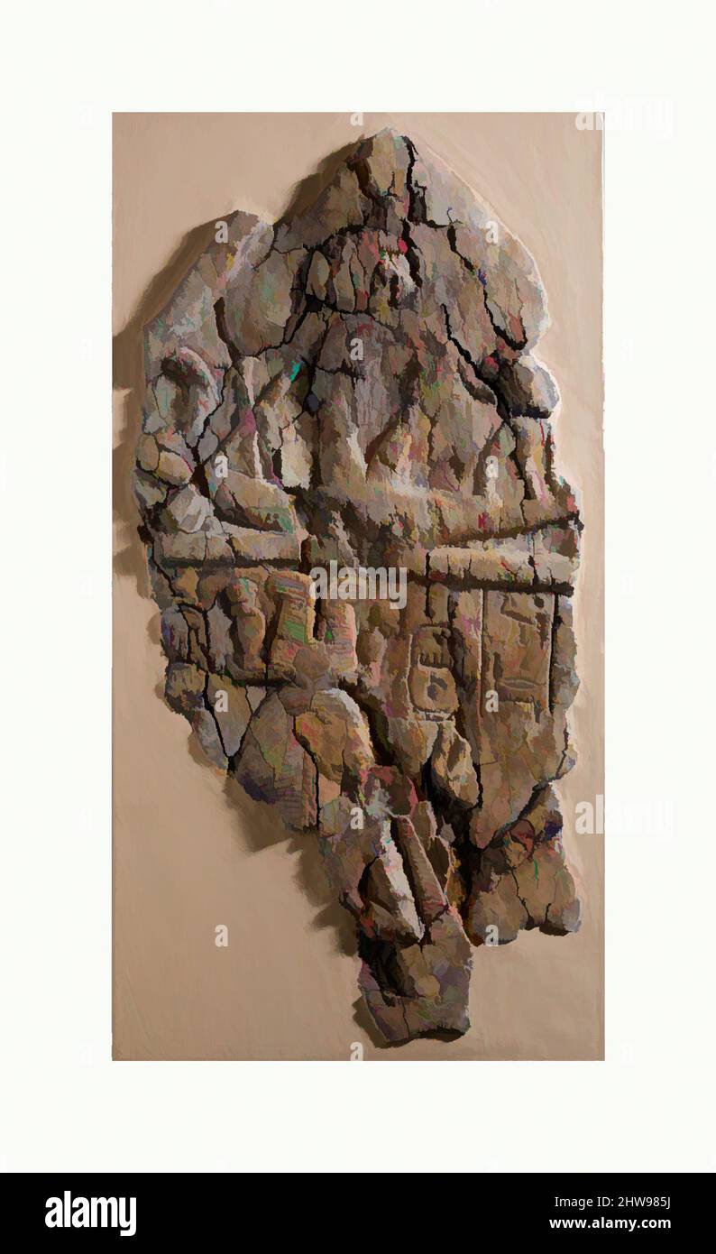 Art inspiré par un fragment de Stela représentant une figure marquée "excellent esprit de Re" face à Ramesses I et Ahmose-Nefertari sous la barque de Re, Nouveau Royaume, Ramesside, dynastie 19–20, ca. 1295–1070 C.-B., d'Égypte, calcaire, h. 30,5cm (12 po) ; w. 15,2 cm (6 po), bien que, les œuvres classiques modernisées par Artotop avec une touche de modernité. Formes, couleur et valeur, impact visuel accrocheur sur l'art émotions par la liberté d'œuvres d'art d'une manière contemporaine. Un message intemporel qui cherche une nouvelle direction créative. Artistes qui se tournent vers le support numérique et créent le NFT Artotop Banque D'Images