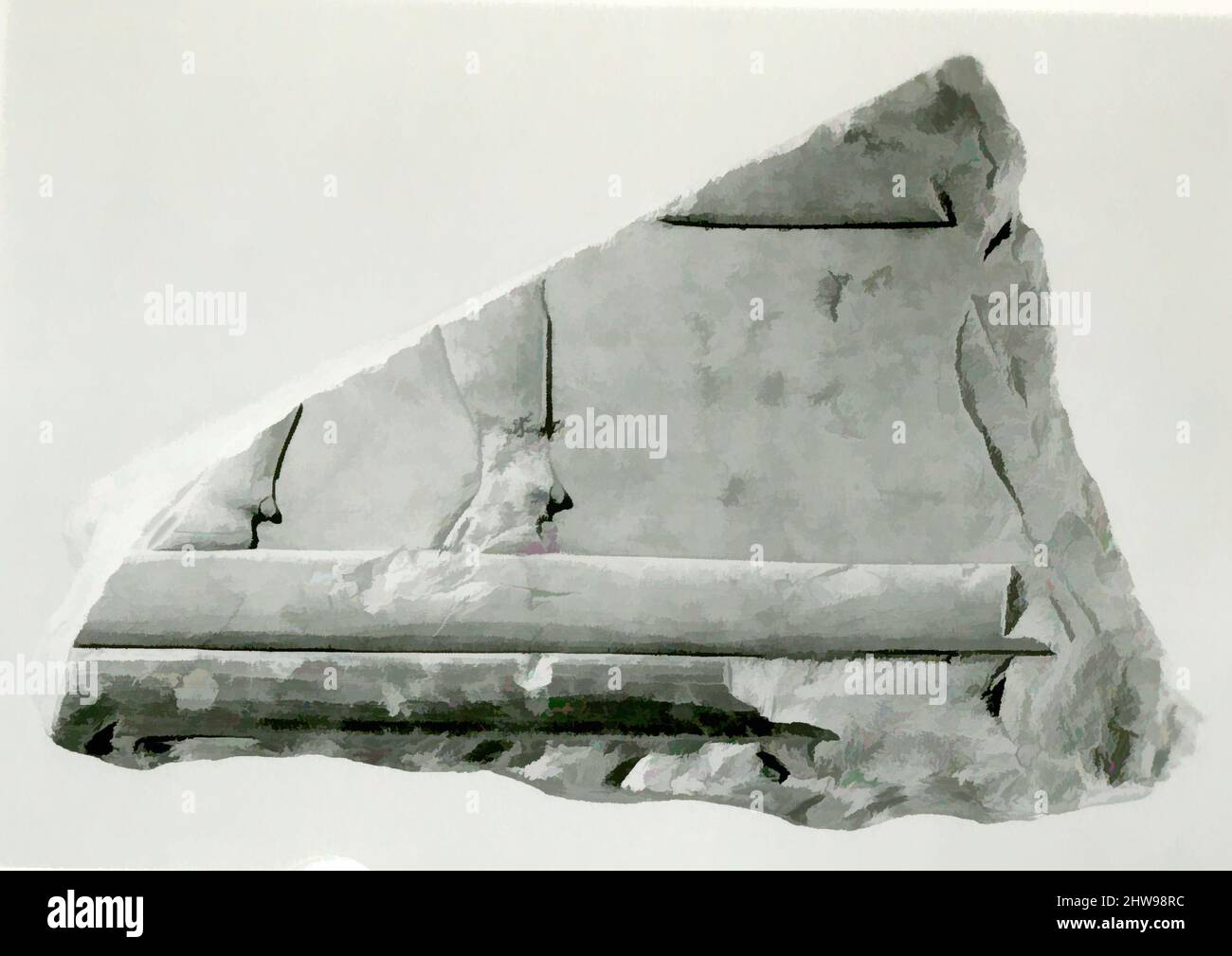 Art inspiré par relief fragment, Middle Kingdom, Dynasty 11, ca. 2051–2030 av. J.-C., d'Égypte, haute-Égypte, Thèbes, Deir el-Bahri, Tombeau de Neferu (TT 319,), 1923–25, calcaire, peinture, H. 18 x W. 28 cm (7 1/16 x 11 po, œuvres classiques modernisées par Artotop avec une touche de modernité. Formes, couleur et valeur, impact visuel accrocheur sur l'art émotions par la liberté d'œuvres d'art d'une manière contemporaine. Un message intemporel qui cherche une nouvelle direction créative. Artistes qui se tournent vers le support numérique et créent le NFT Artotop Banque D'Images